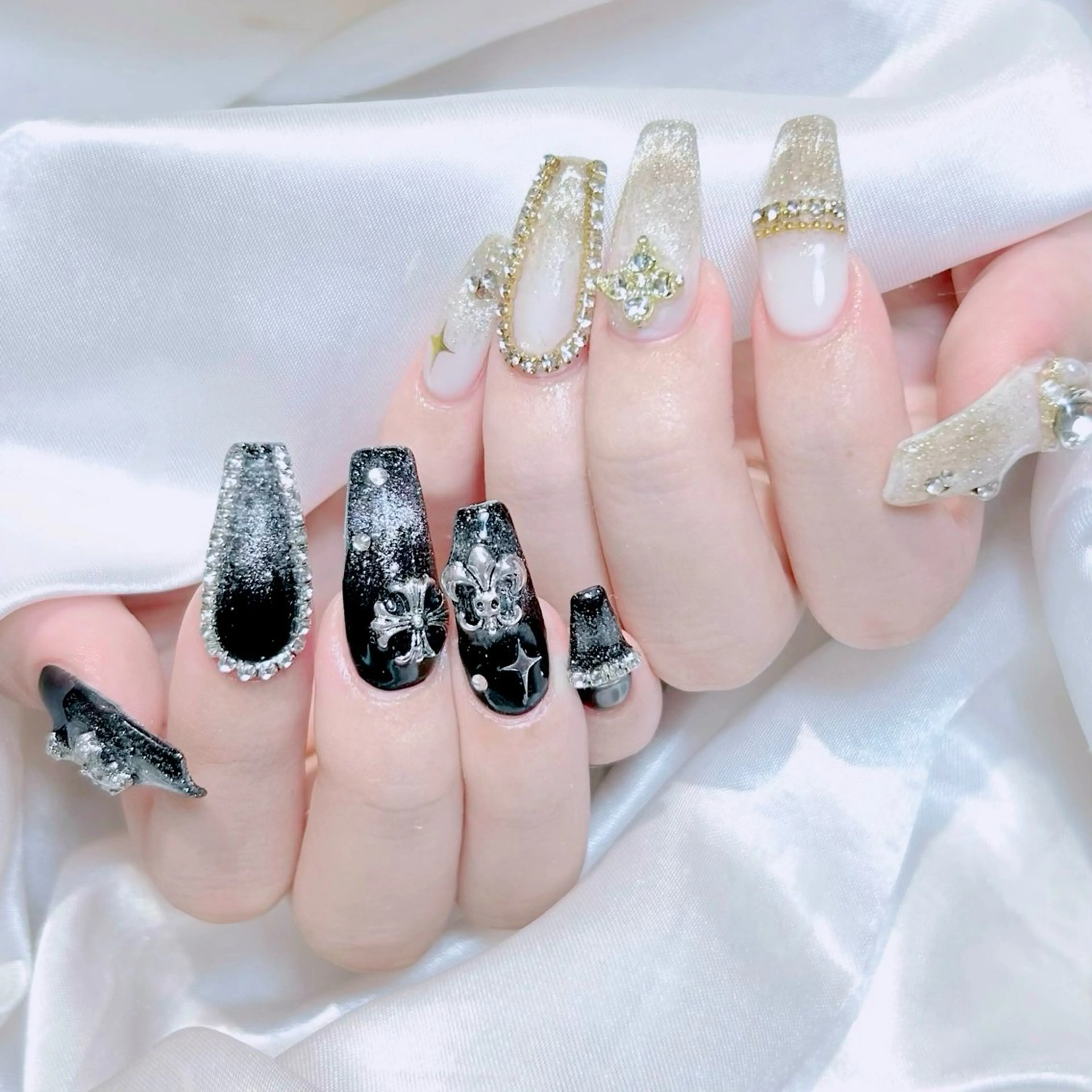 【Jr】オフなし⭐️ワンカラーorラメグラ120分パーツつけ放題の写真