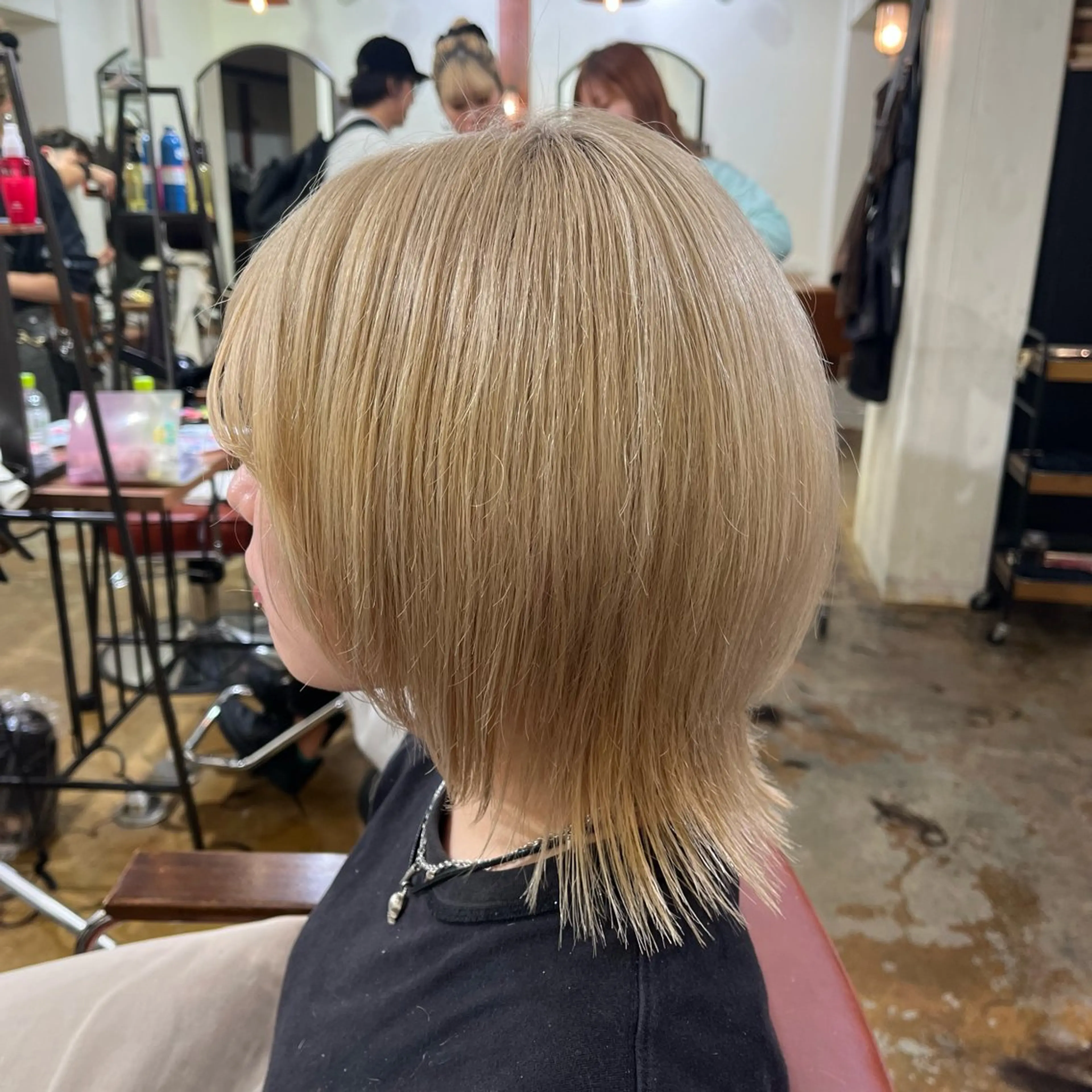 ショート ショートヘア ウルフカット カット hair lounge anrio MAR所属・銘苅 祥一のヘアスタイル