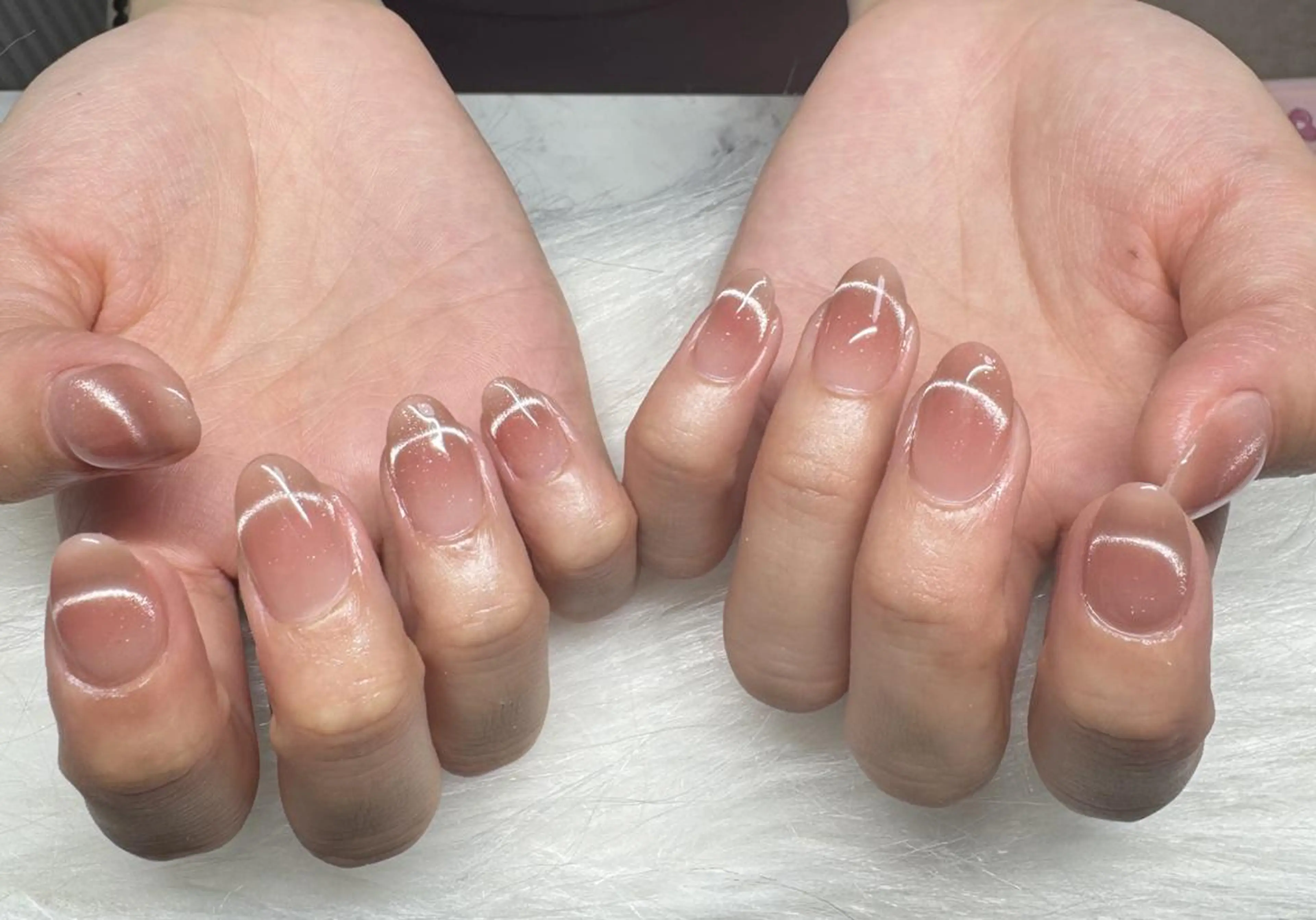 ネイル Chiara 長さだしのネイルデザイン