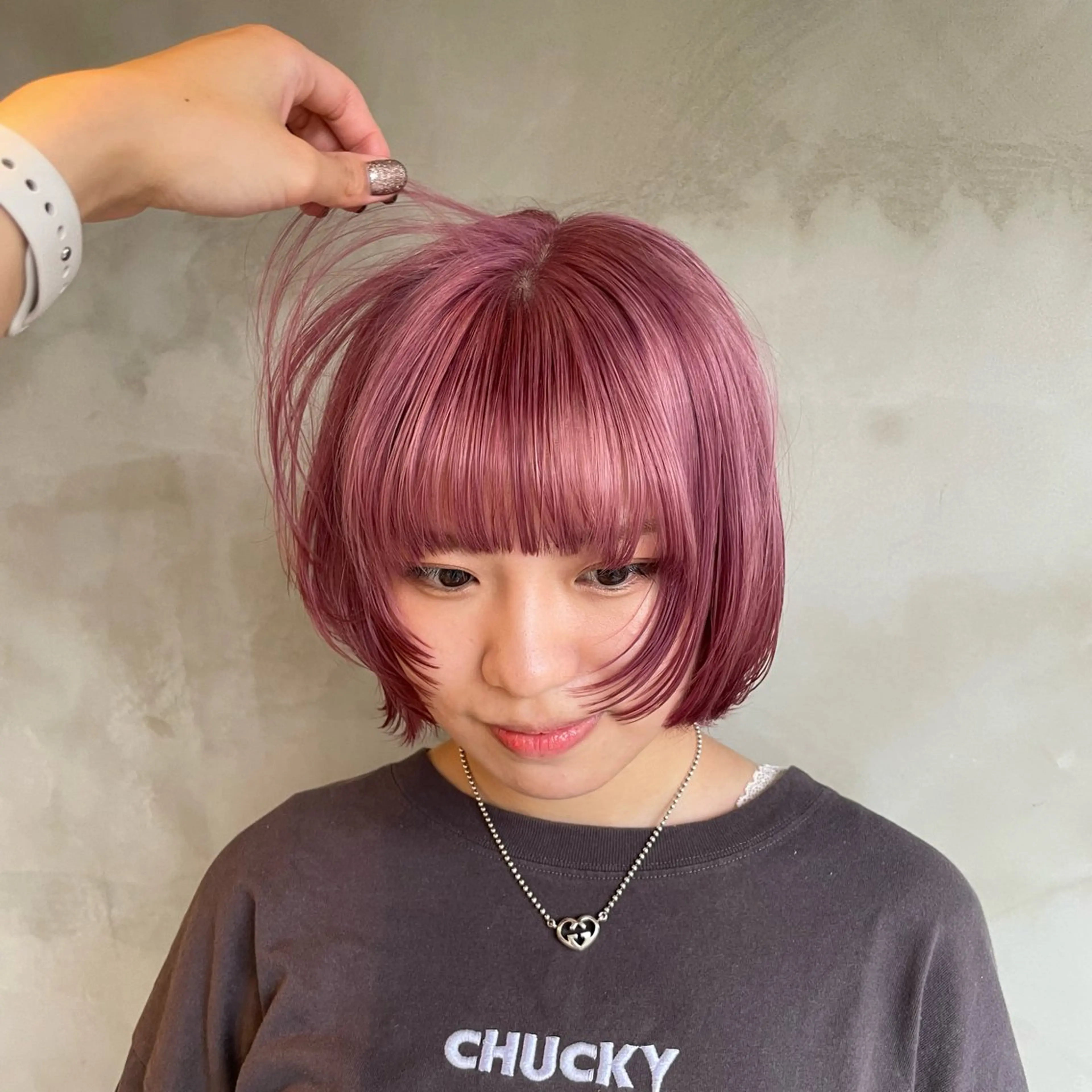 カラー 鎌田 梨瑚のヘアスタイル
