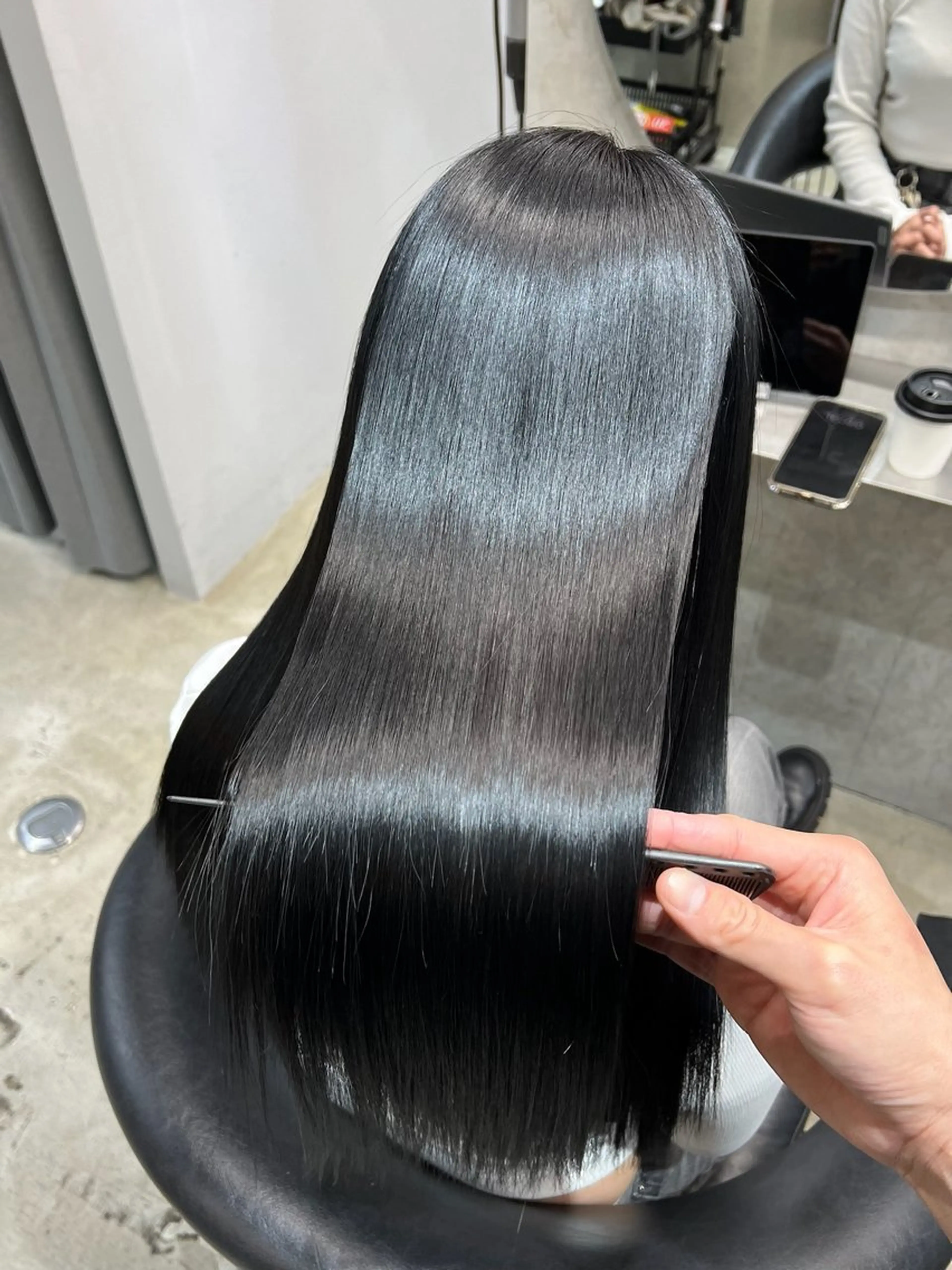 ロング カラー カット ヘアカラー トリートメント etora 渋谷所属・ワンホンヘア🇨🇳 髪質改善/itaruのヘアスタイル