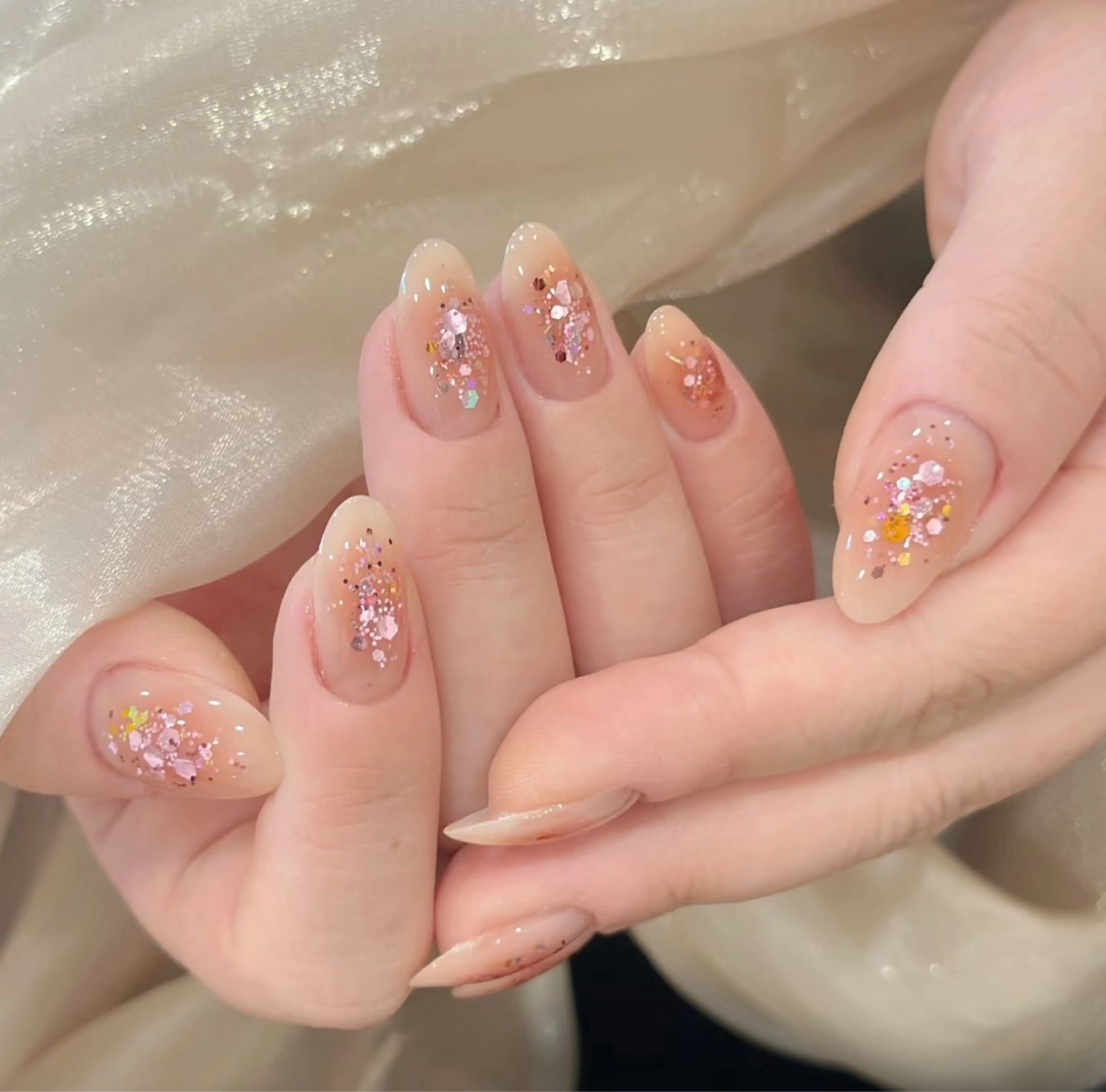 ネイル ホログラムネイル ハンドネイル ハンドケア Sun Nail 池袋のネイルデザイン