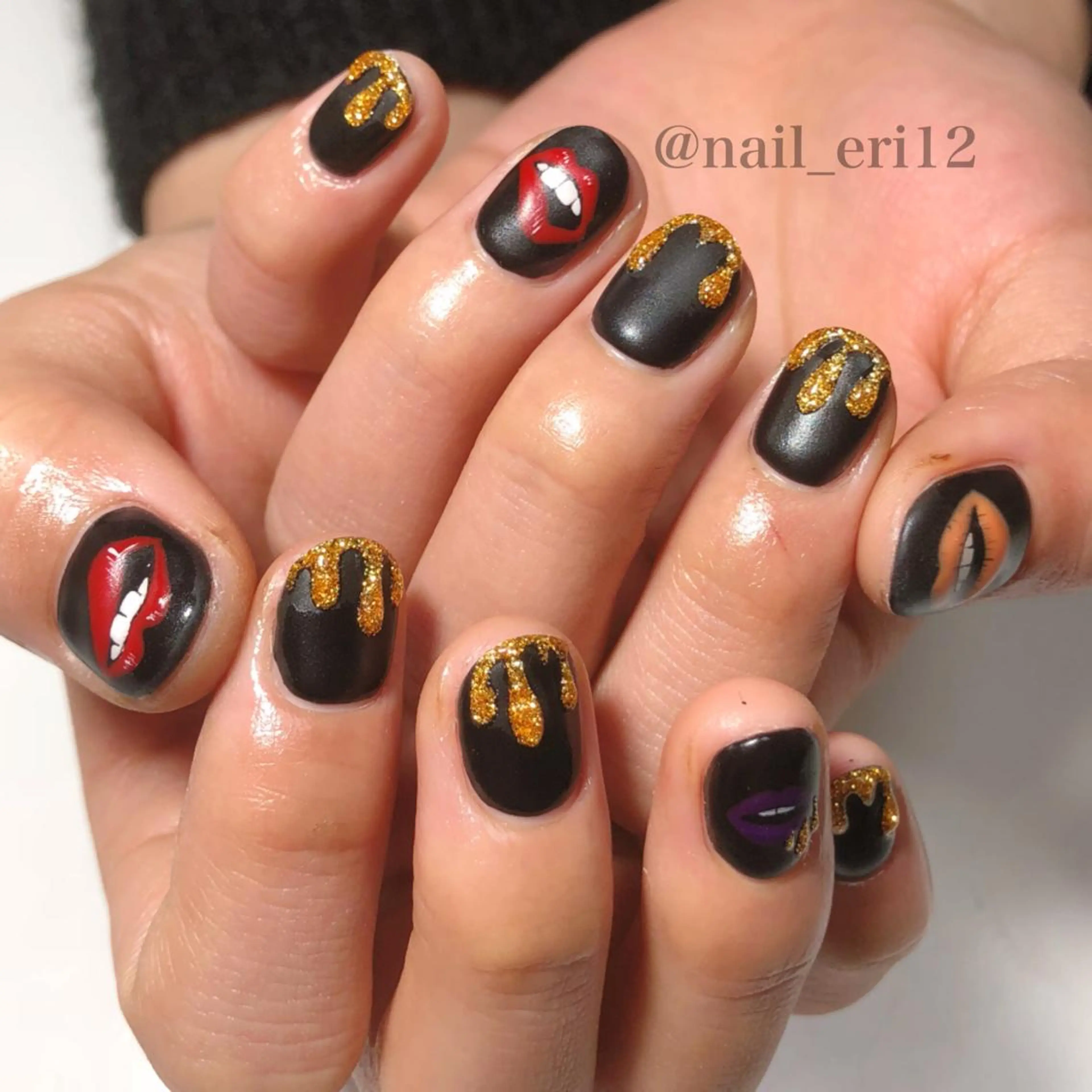 ミディアム ネイル nail salon &e eriのネイルデザイン