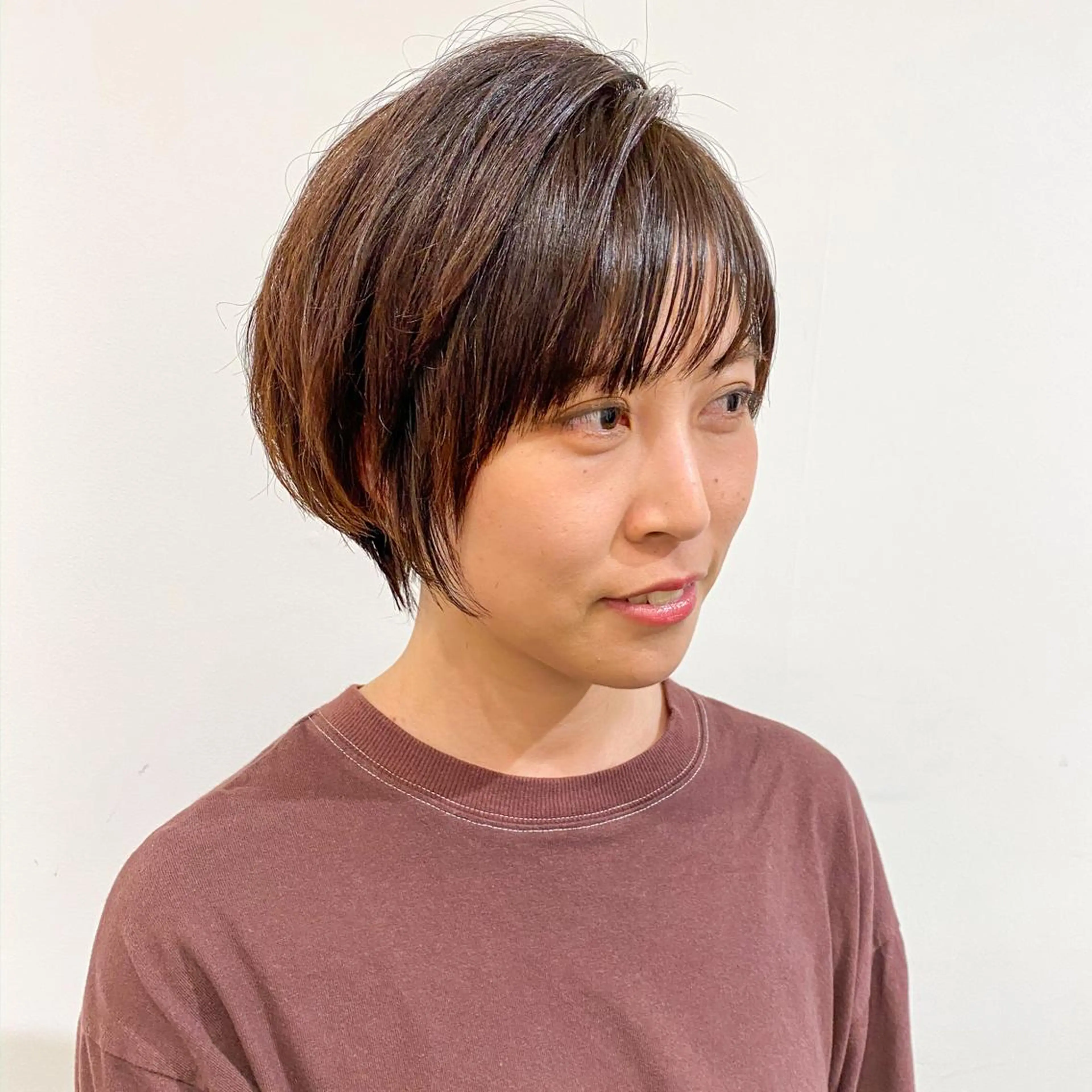 ショート ショートボブ ボブ シースルーバング ショートヘア tender所属・tender KOZONOのヘアスタイル