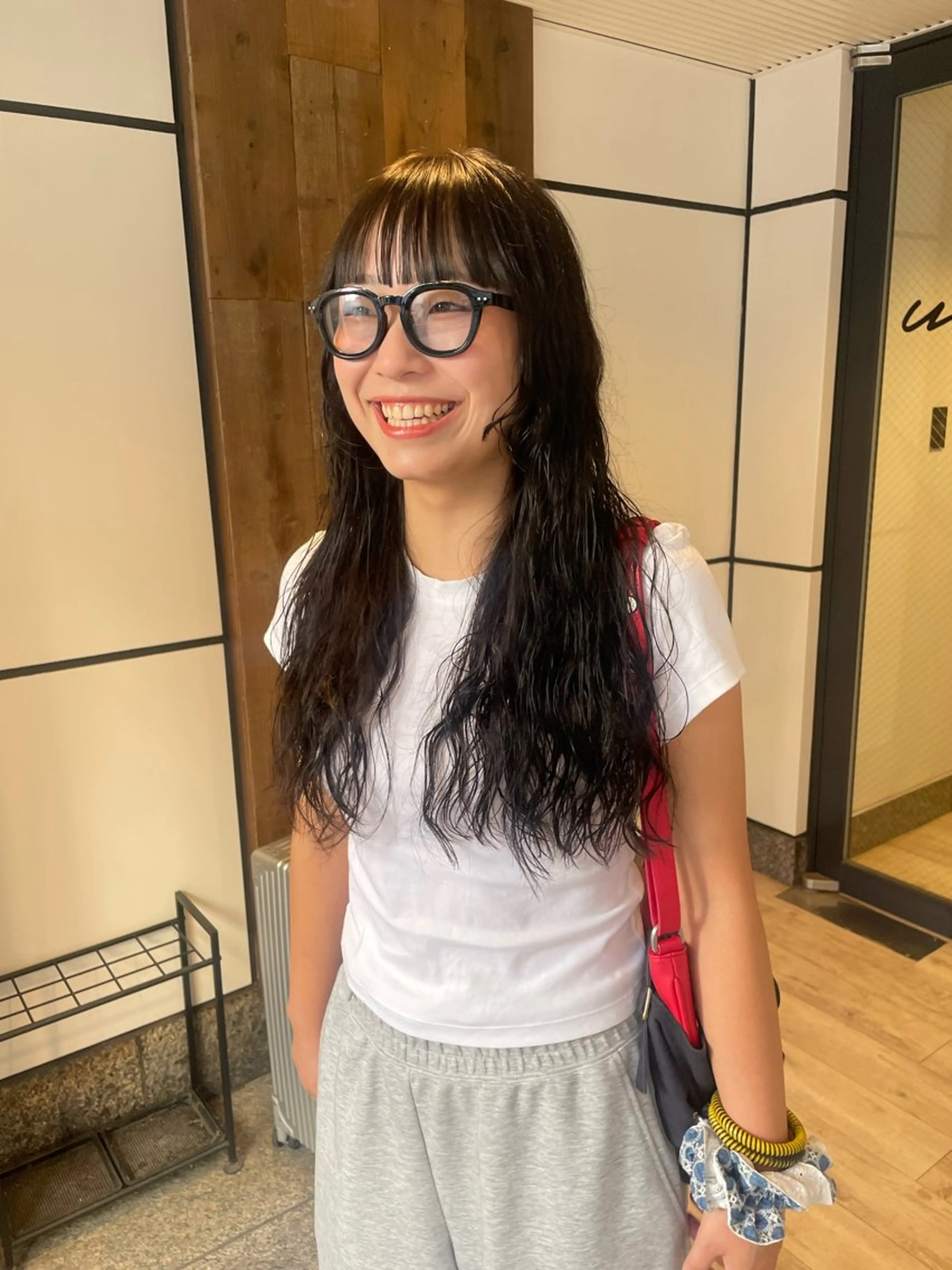 ロング カラー カット ヘアカラー トリートメント 渋谷 留菜のヘアスタイル