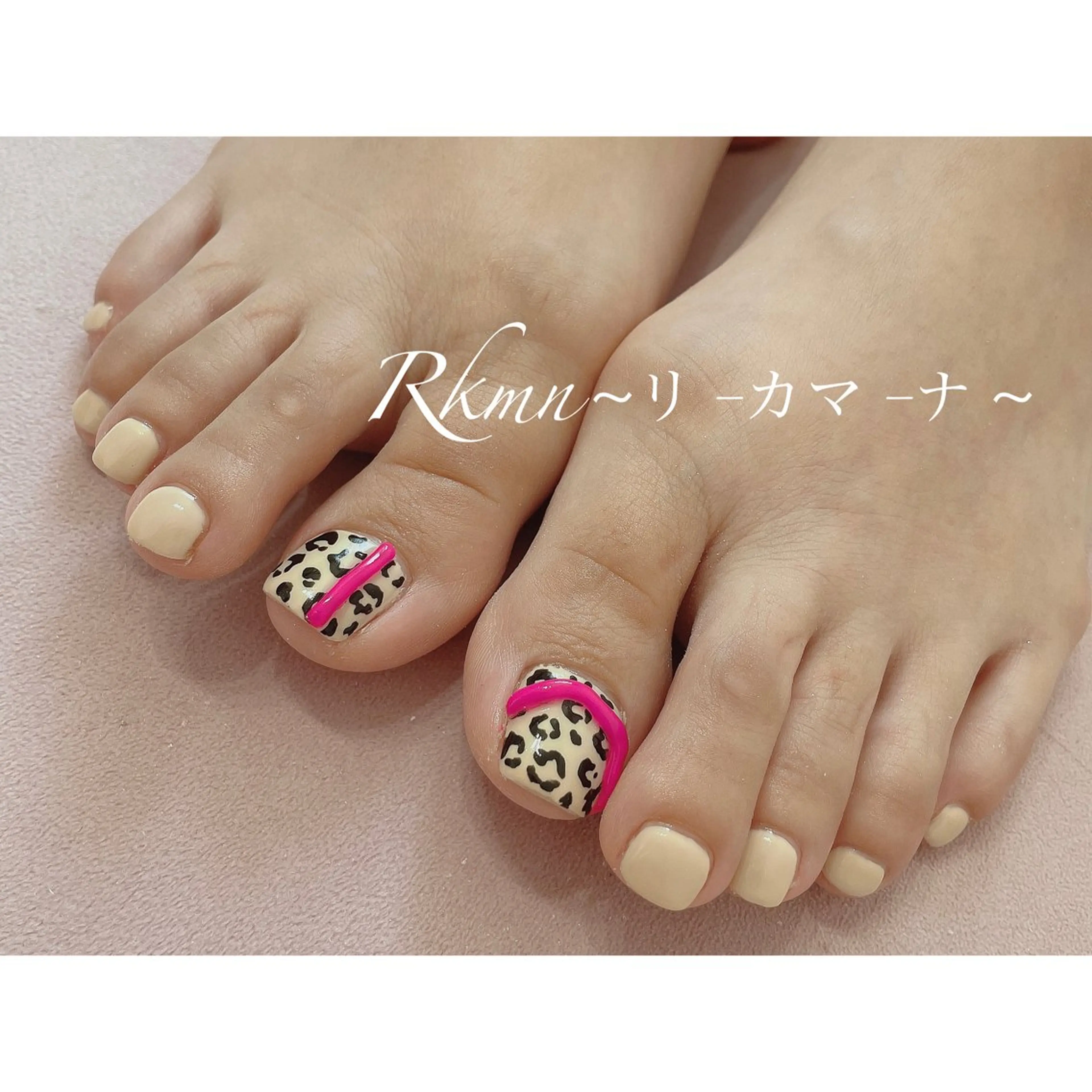 ネイル アニマル柄 アートネイル クリアネイル フットネイル ぷっくりネイル ハンドネイル フットネイル ハンドケア Rkmn ~リ-カマ-ナ~のネイルデザイン