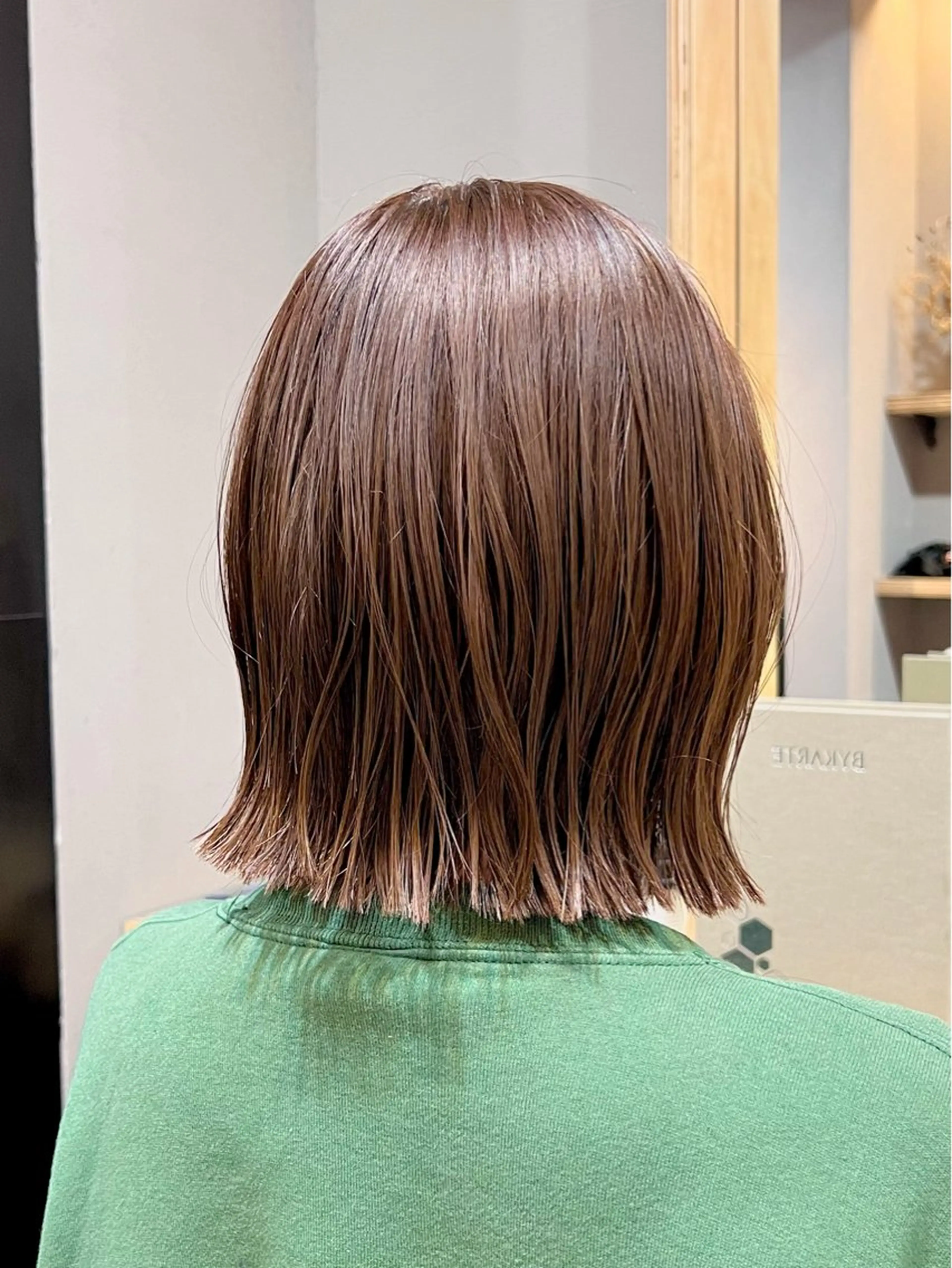 ショート カラー 切りっぱなしボブ ボブ 神戸ボブ✂️ ioe三宮/田 伸佳のヘアスタイル