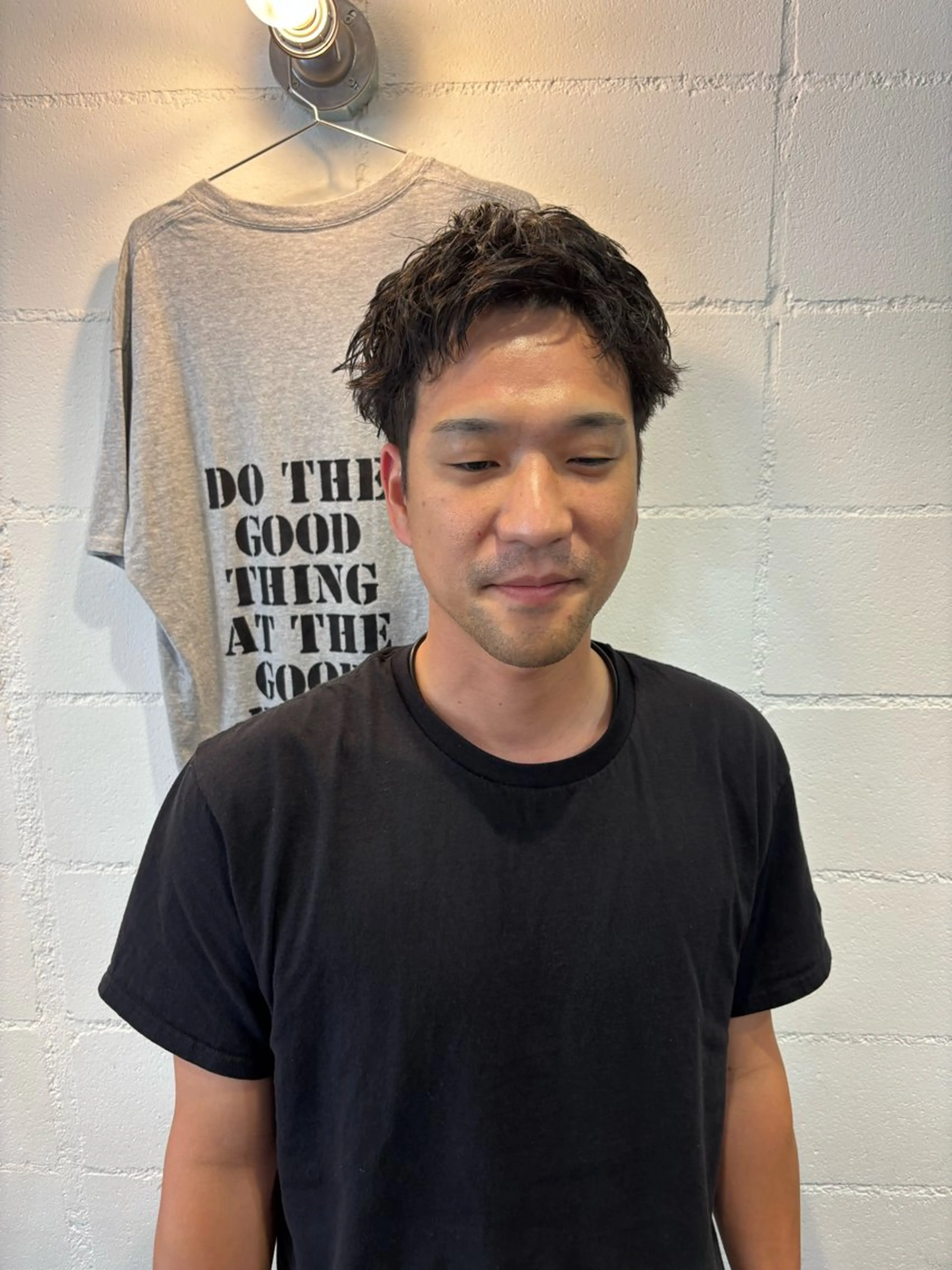 パーマ メンズ 川端 隼平のヘアスタイル