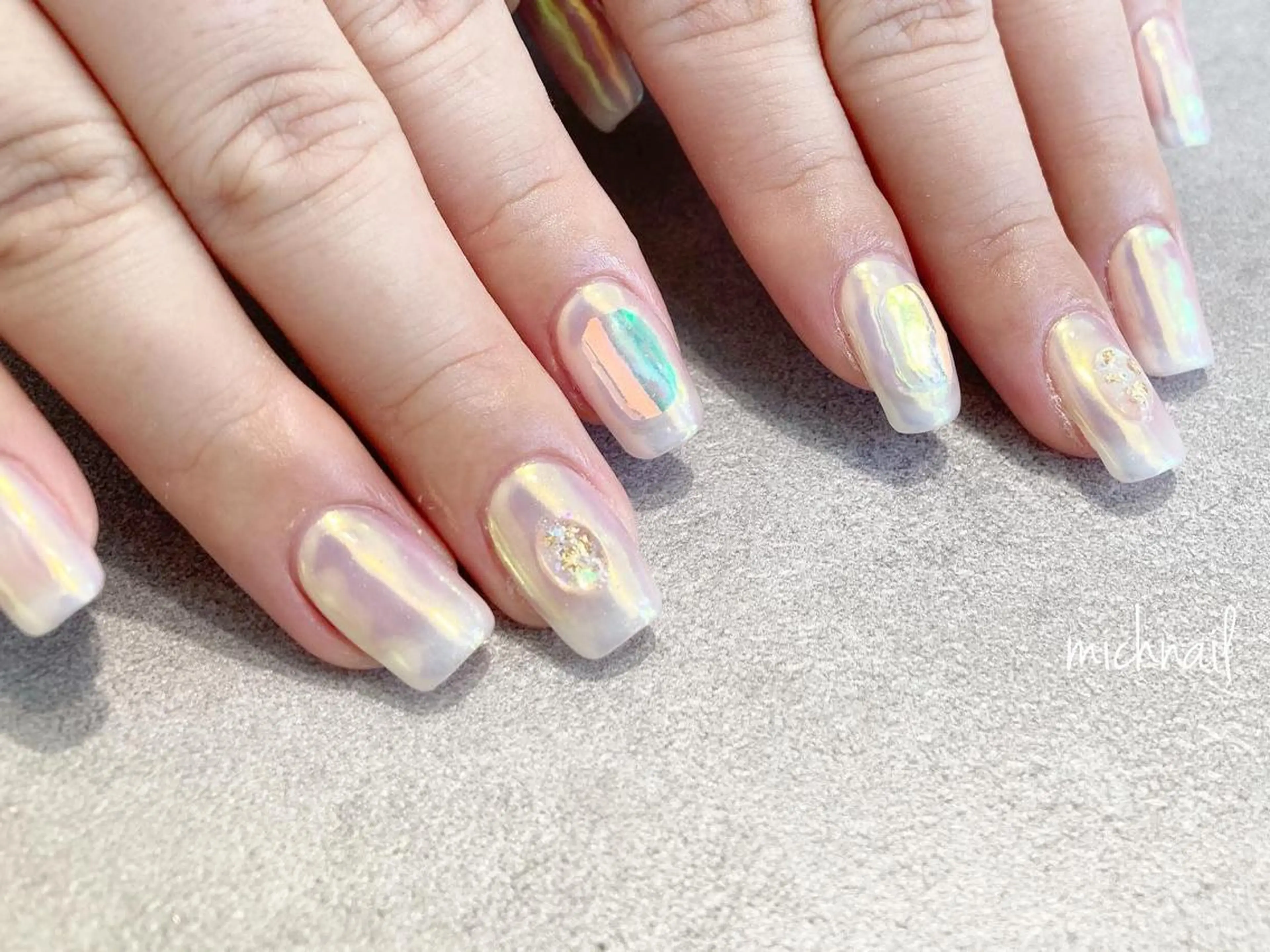ネイル 氷ネイル・うるうるネイル eni. by michのネイルデザイン