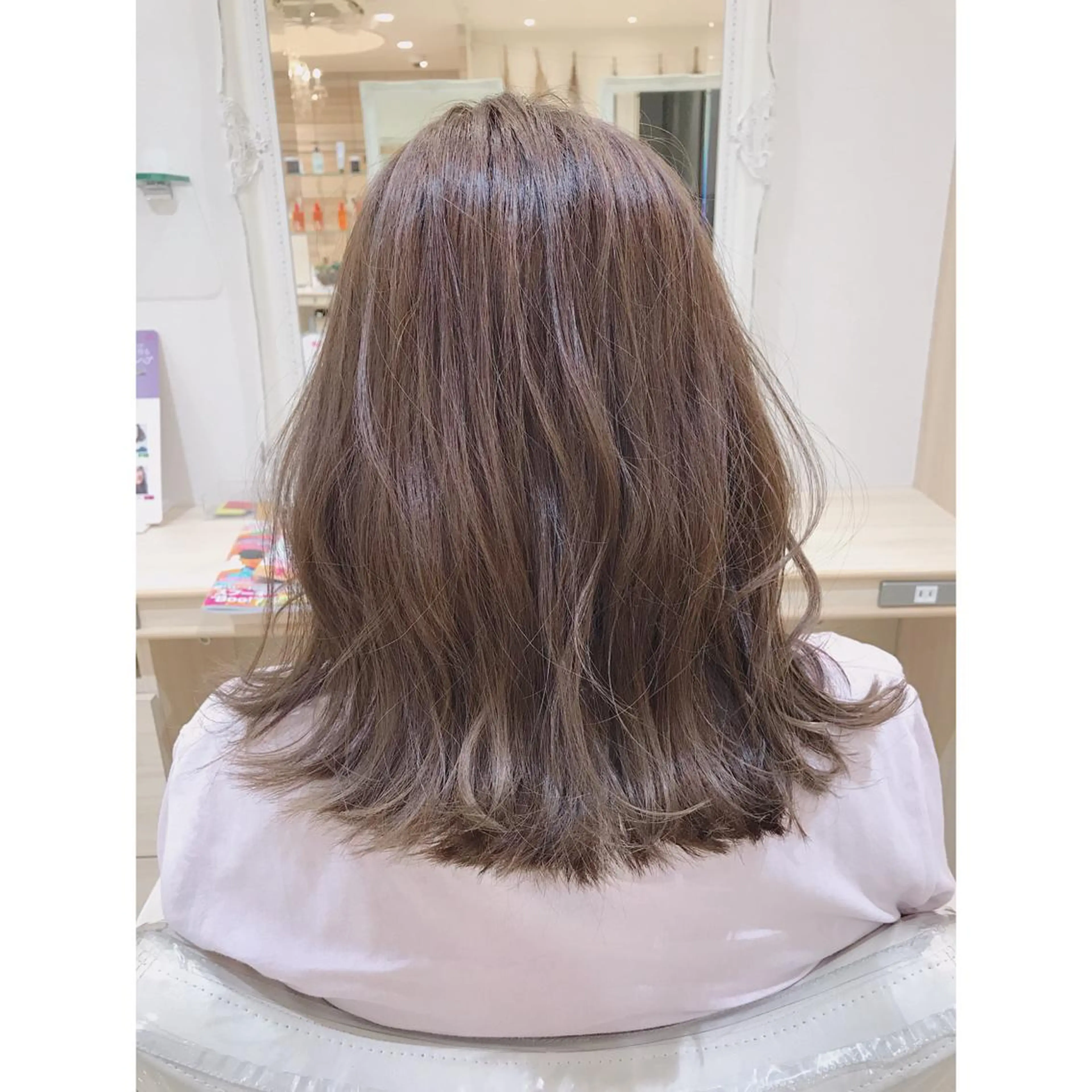 セミロング カラー 髪質改善/茅ヶ崎 マツモト リョウのヘアスタイル