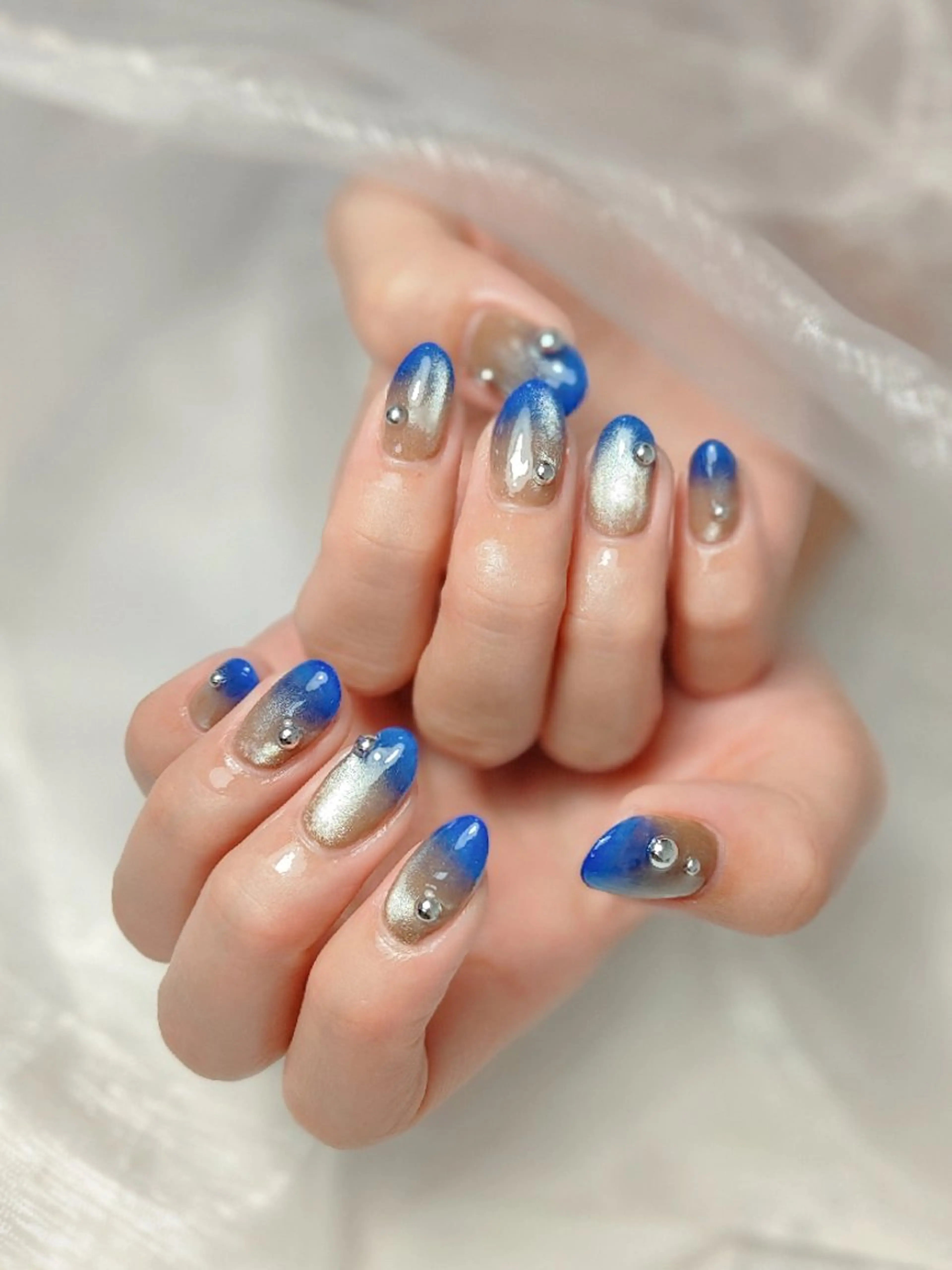 ネイル マグネットネイル ハンドネイル CLEAR NAILのネイルデザイン