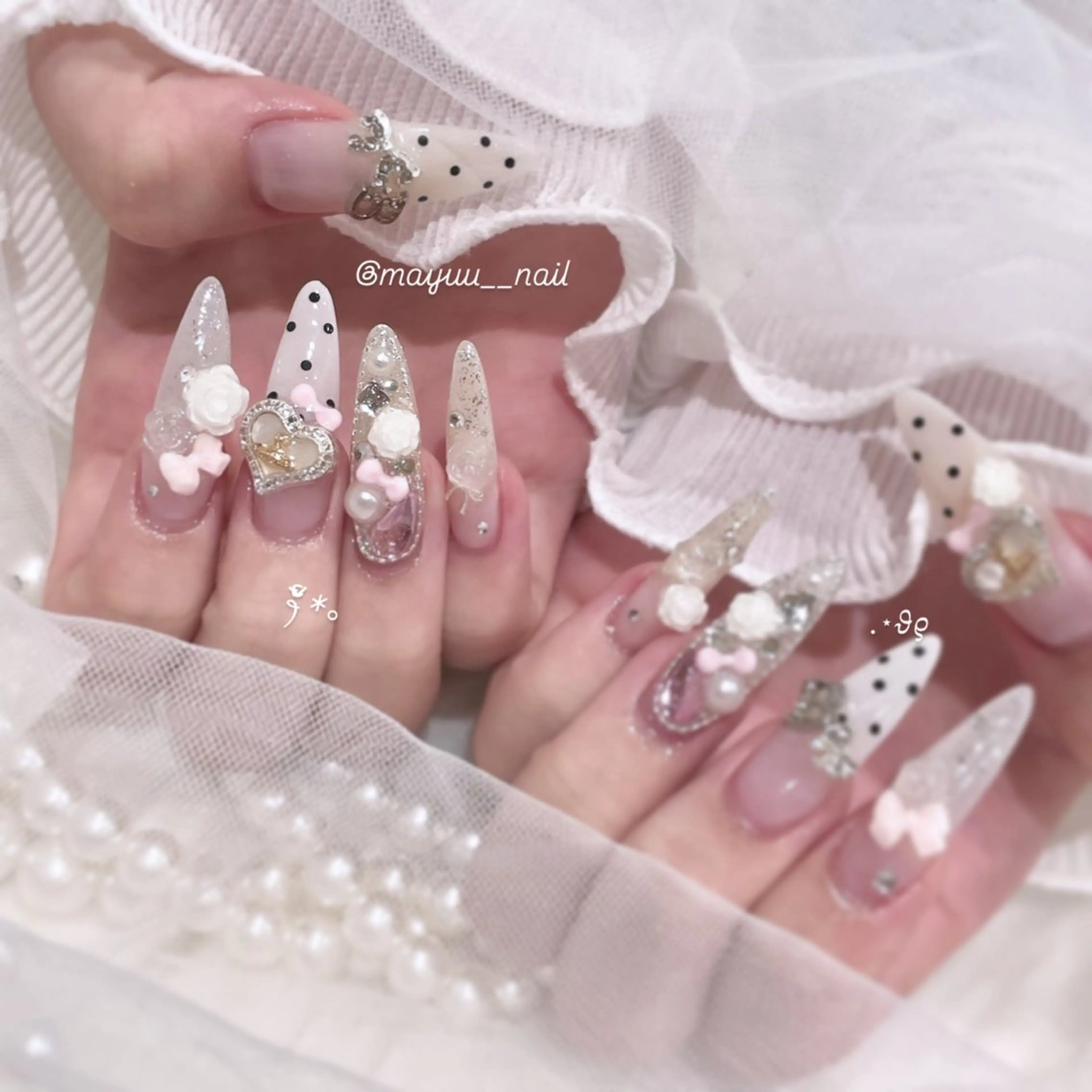 ネイル ハンドネイル 🎀 Mayu 🎀痛ネイルのネイルデザイン