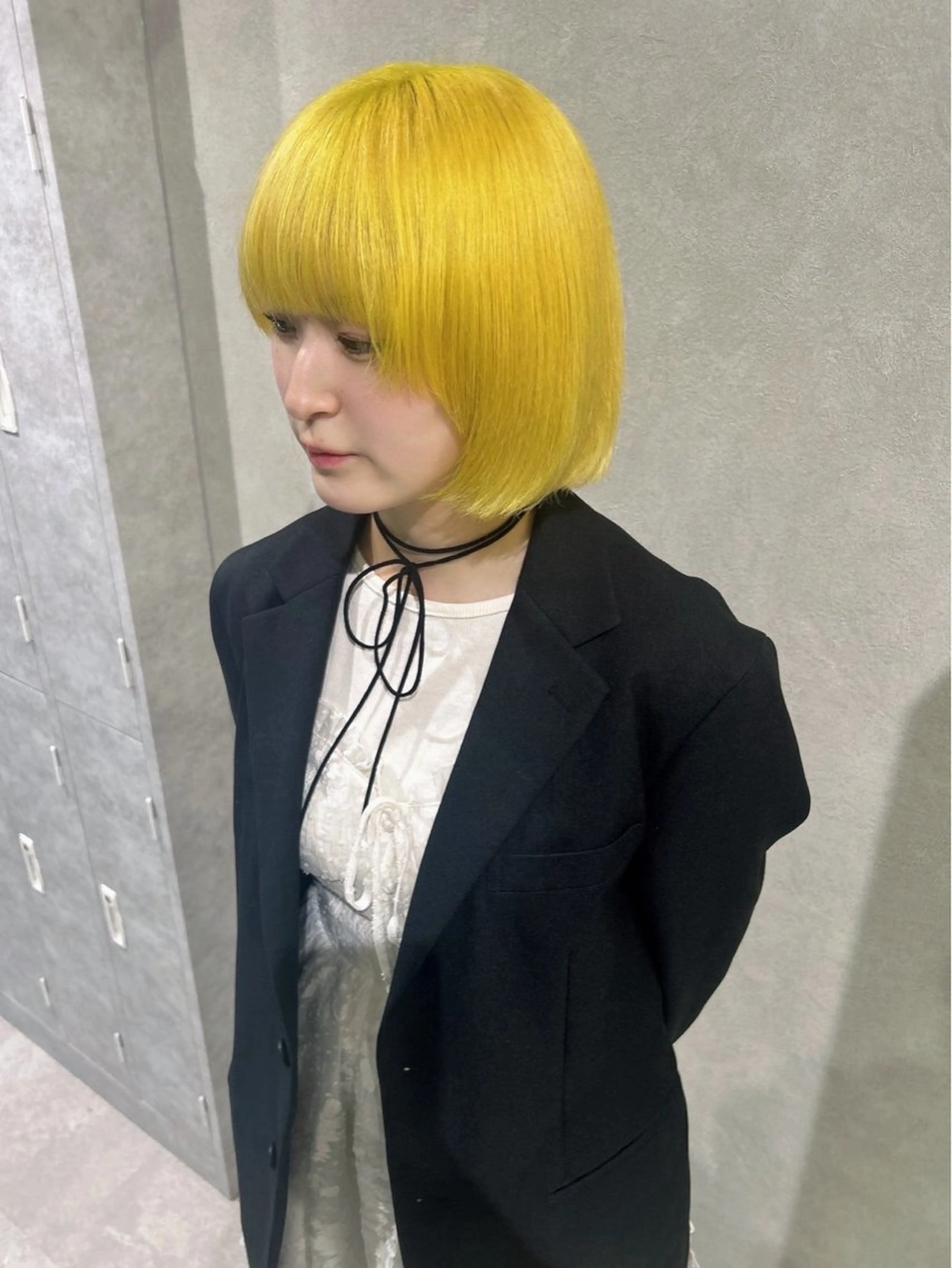 カラー カット 艶カラー レイヤーカット　ゆめのヘアスタイル