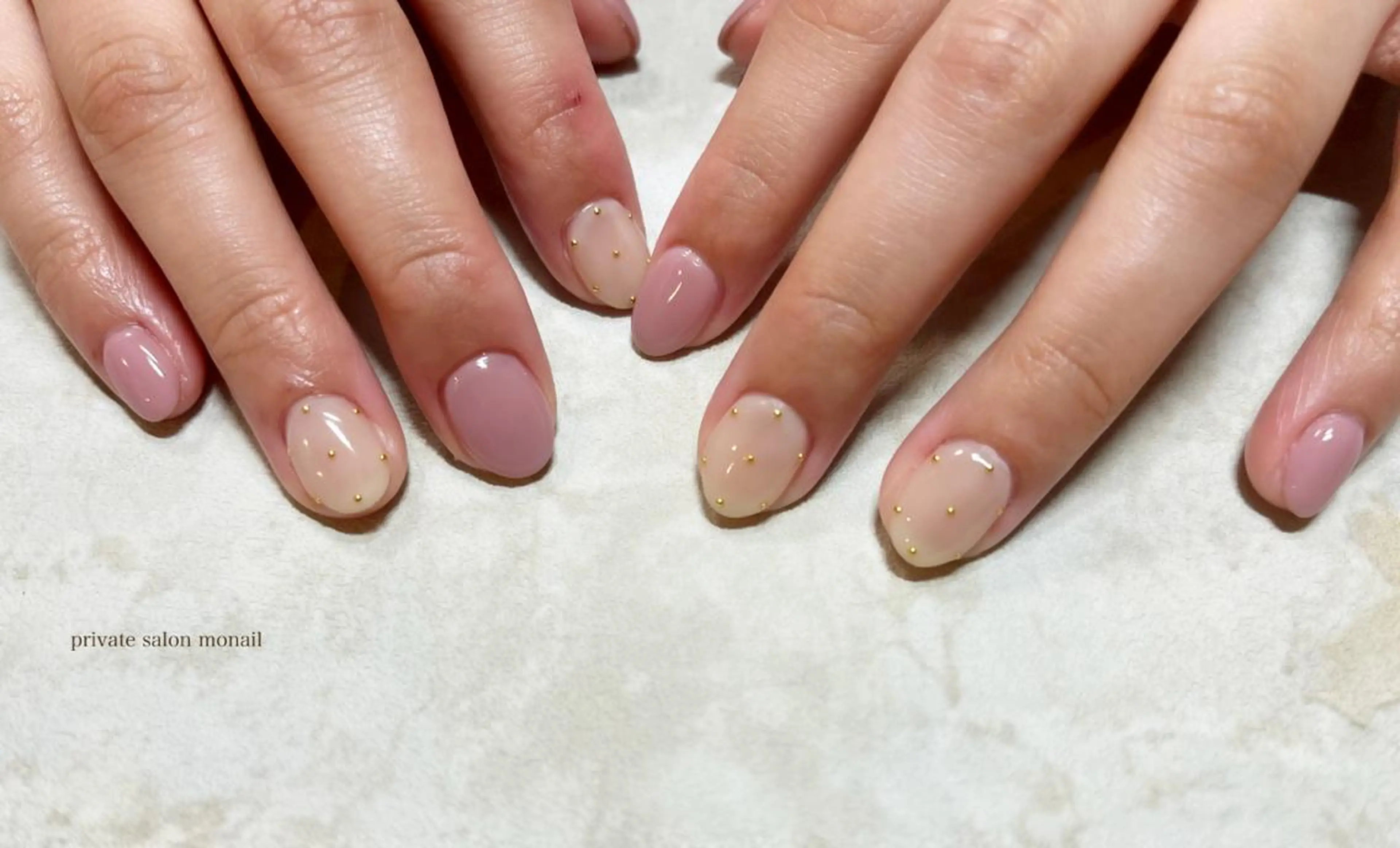 ネイル ドット ハンドネイル private  nail monail所属・nail salon monailのネイルデザイン