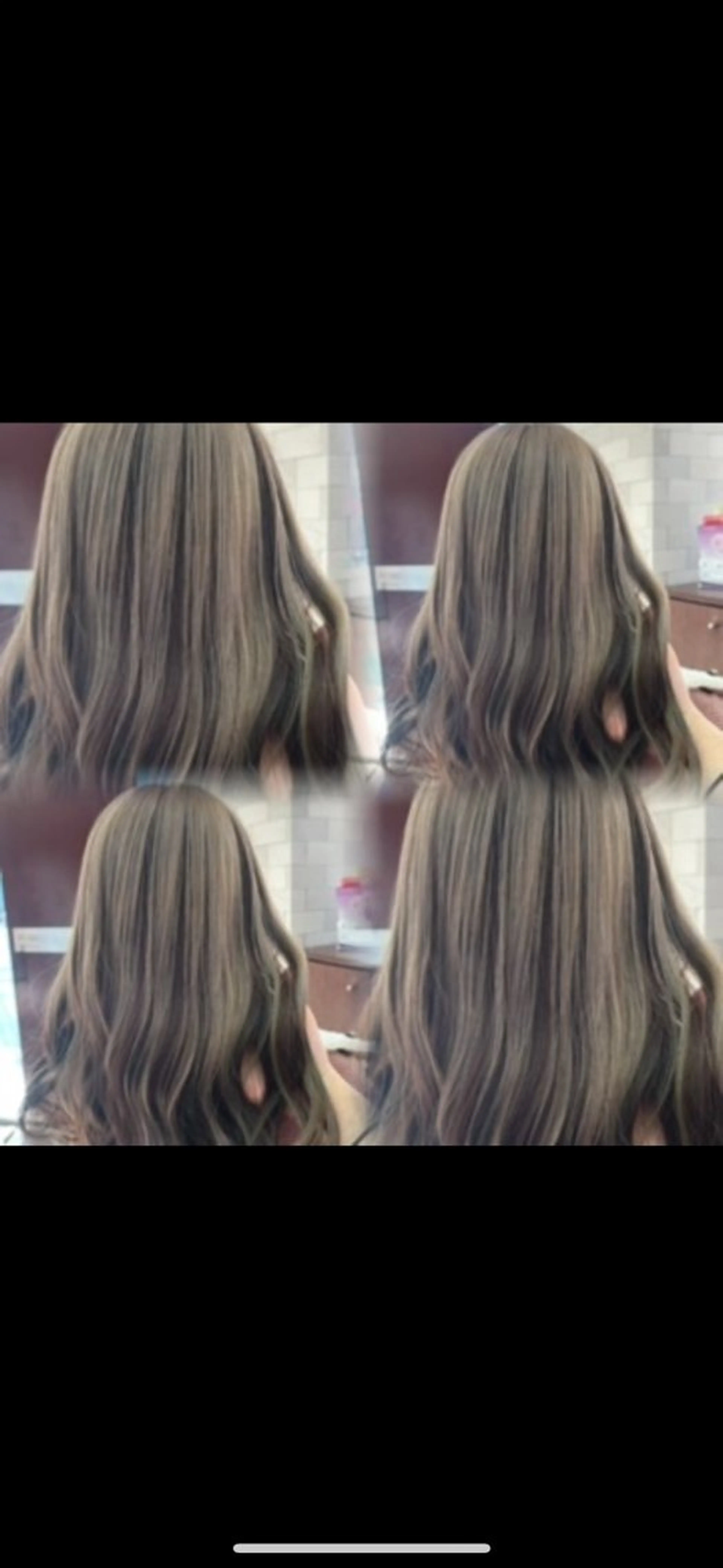 ロング rise/レイヤー／ ダブルカラーのヘアスタイル