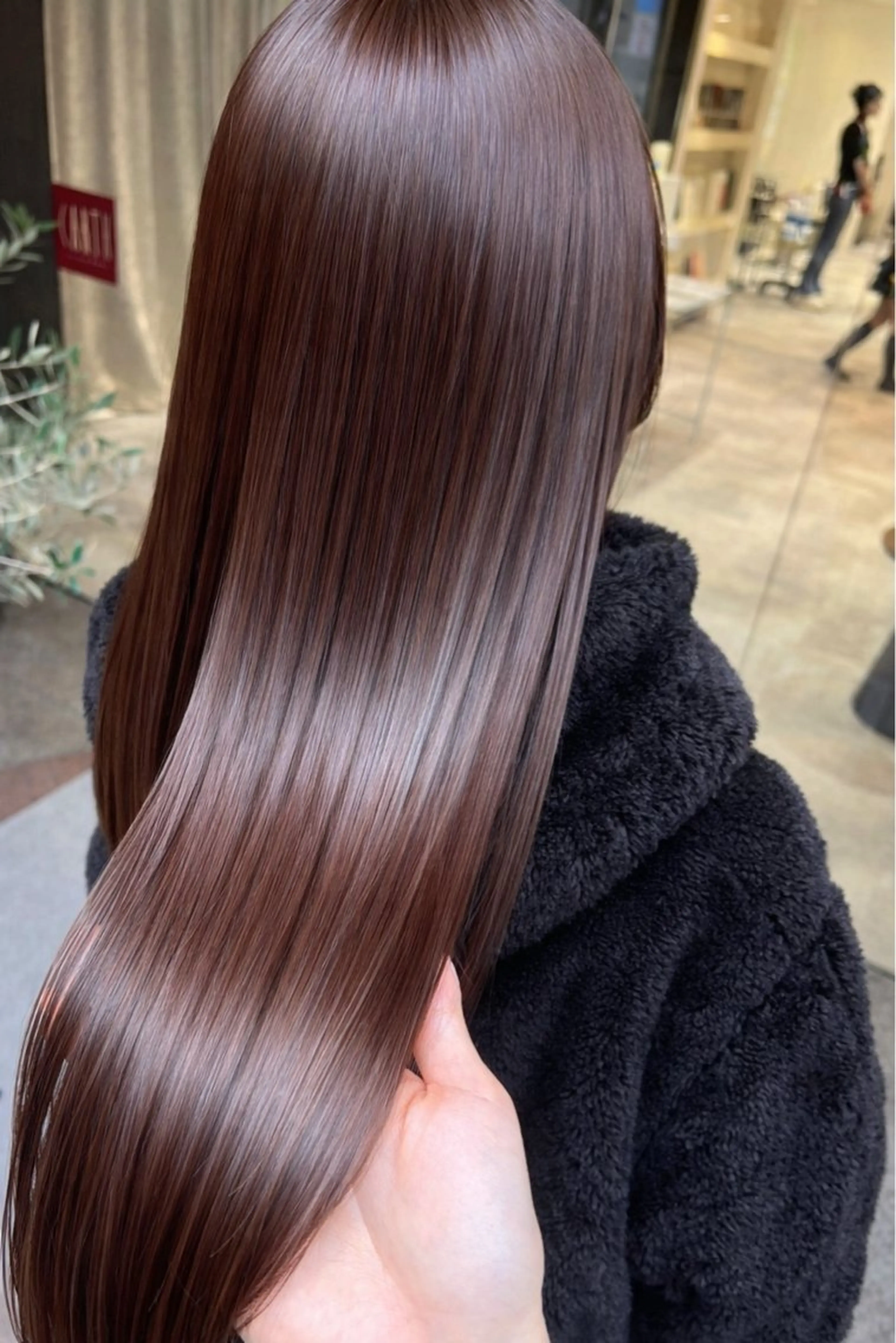 カラー 美髪矯正/髪質改善 /透明感ある艶カラーのヘアスタイル