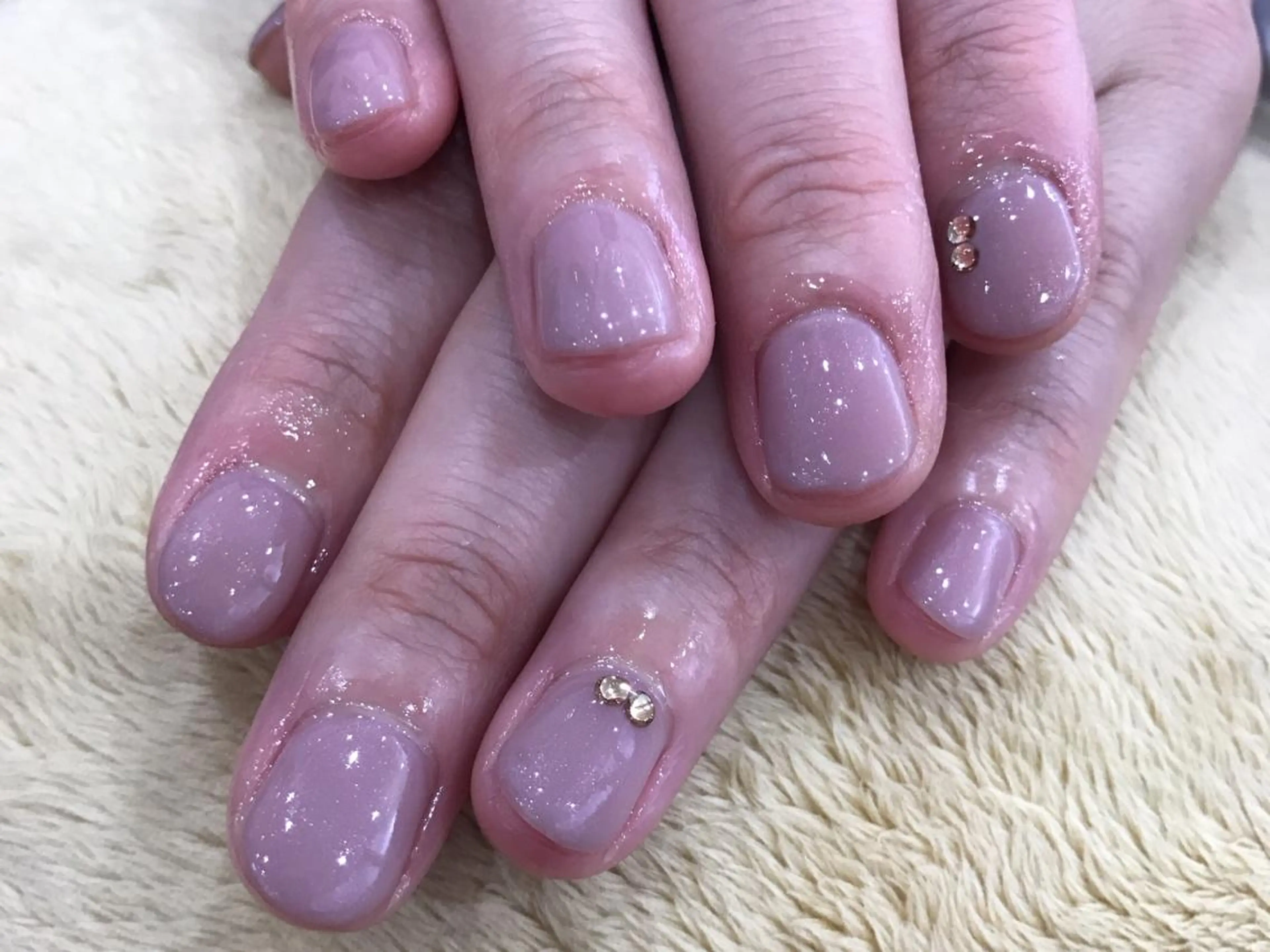 ネイル ワンカラーネイル ストーンネイル ハンドネイル 中川 愛理のその他イメージ