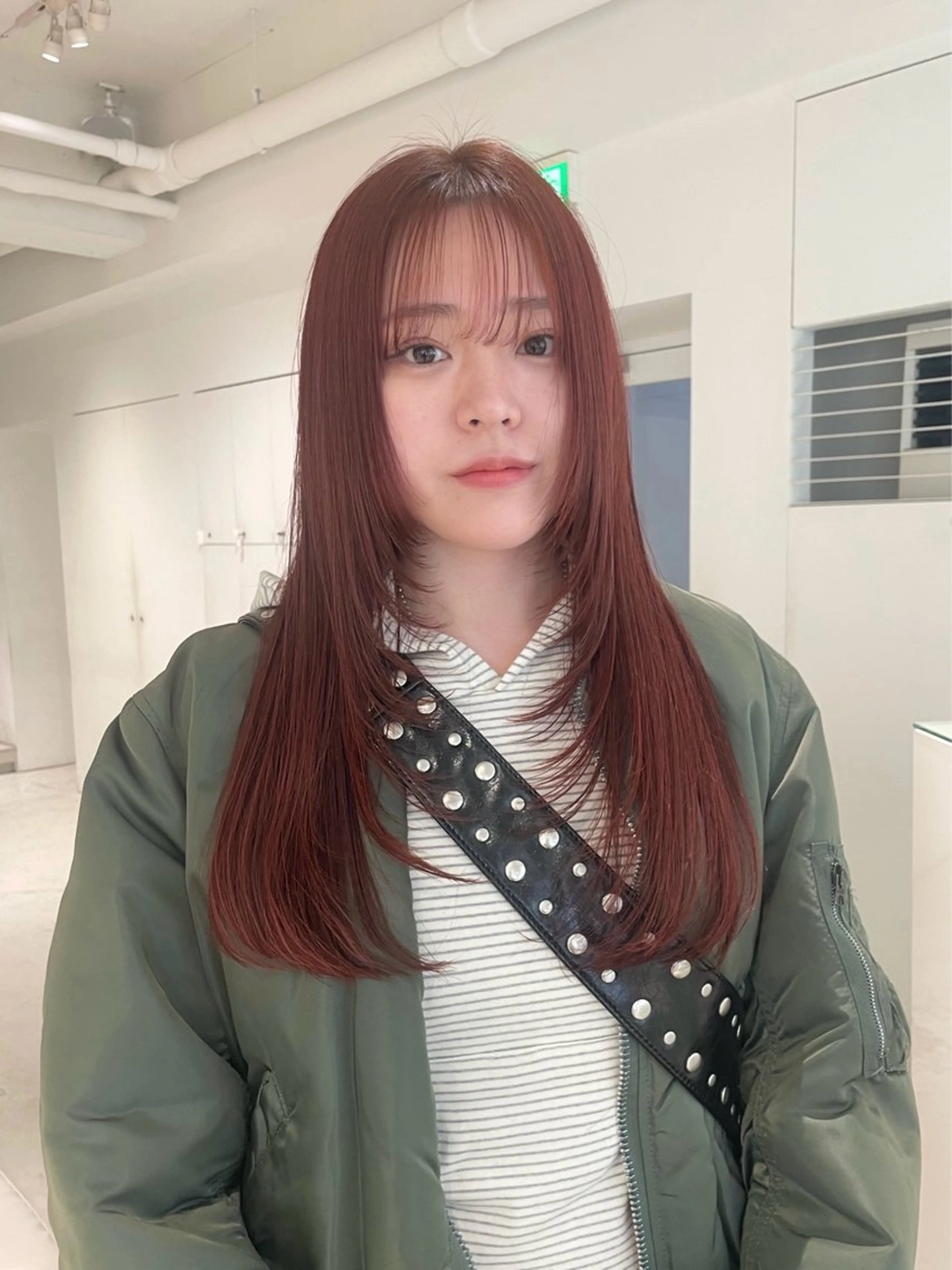 ロング カット ヘアカラー haruko🎀 レイヤーカットのヘアスタイル