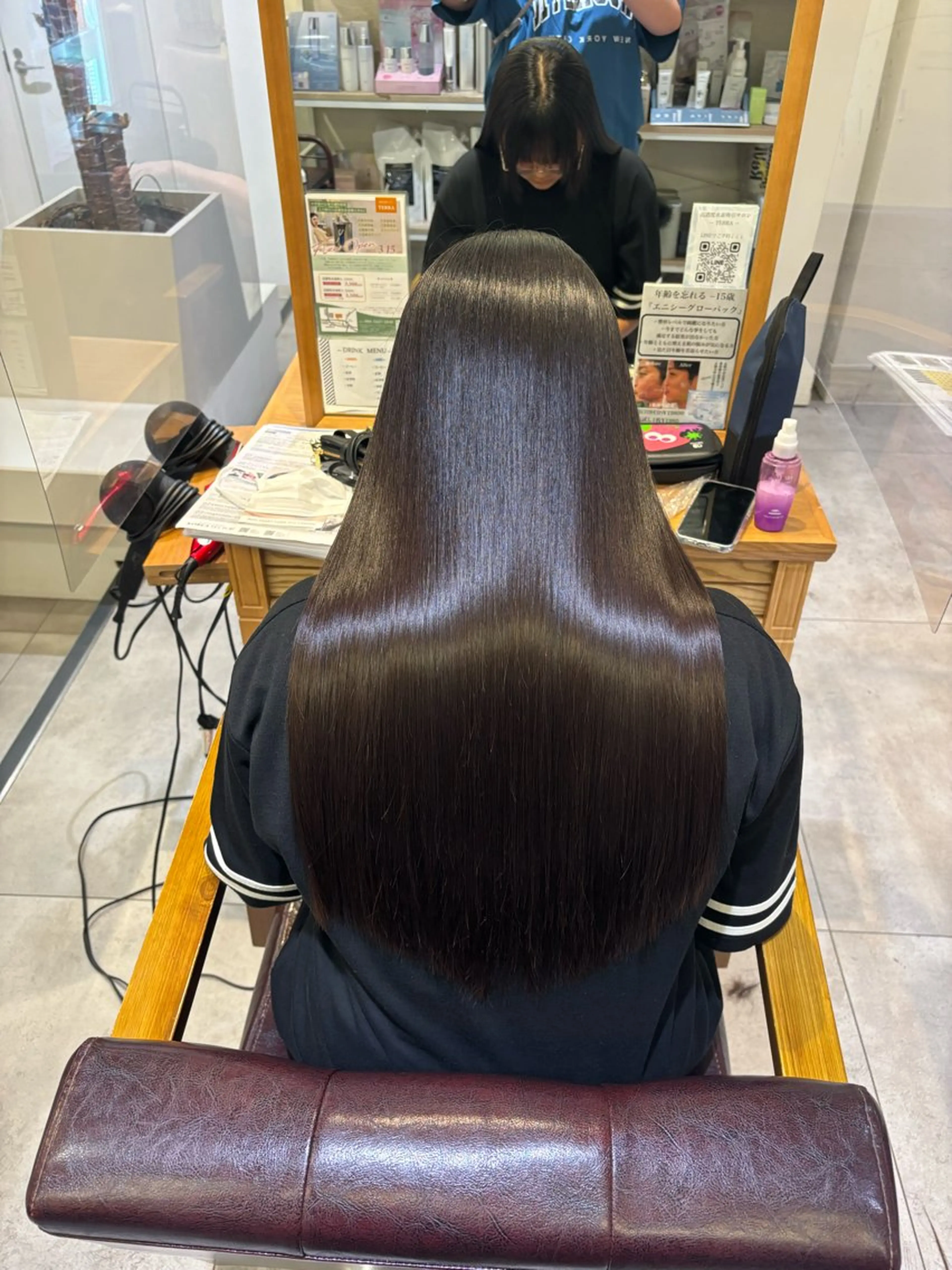 ロング パーマ カット 縮毛矯正 BLENDby happiness所属・KAORU/絹髪 /髪質改善/奈良のヘアスタイル