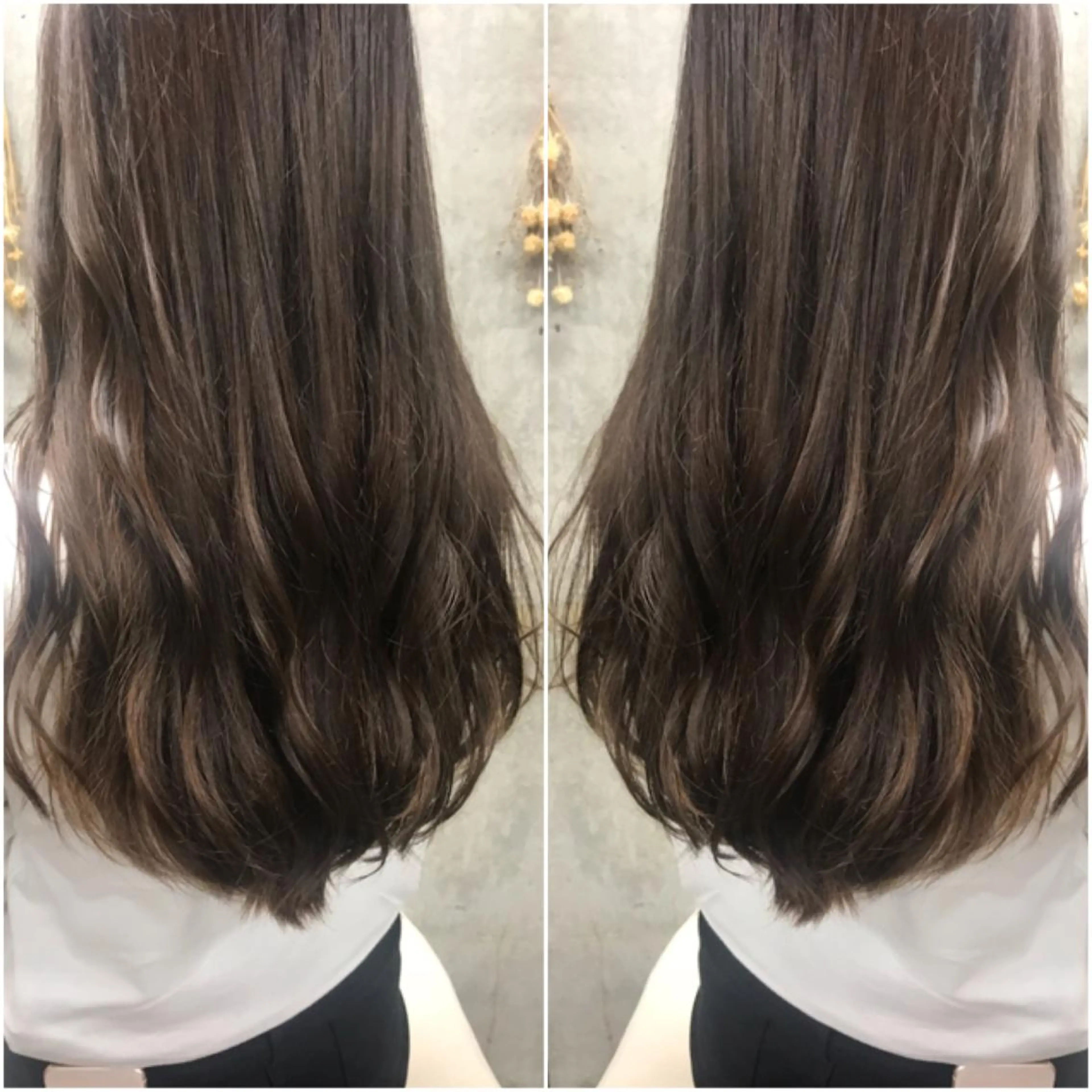 ロング カラー ヘアアレンジ ベージュカラー ラベンダーカラー ラベンダーベージュ clan所属・Satsuki ✂︎♡のヘアスタイル