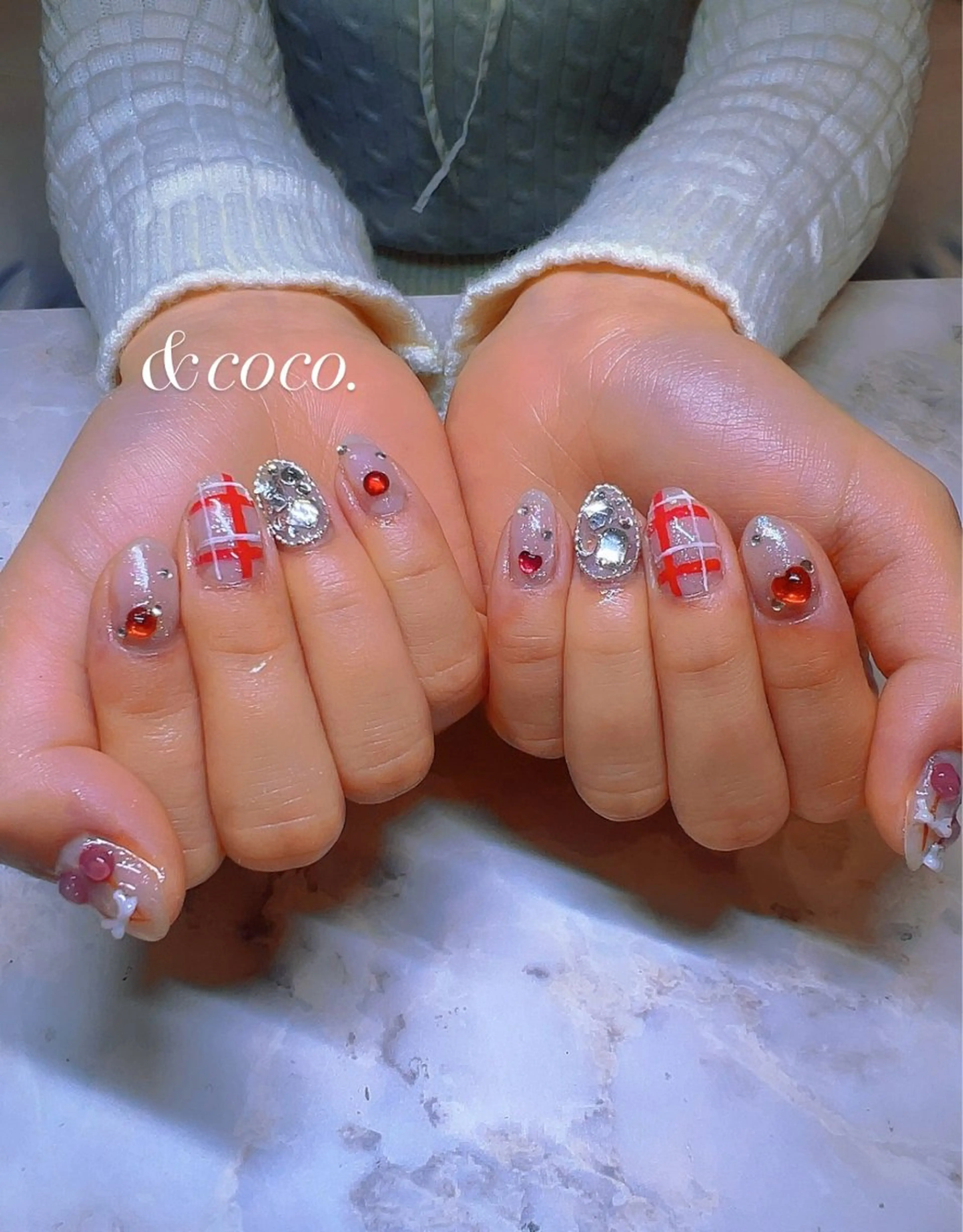 ネイル ガーリー ハンドネイル ＆coco.所属・＆ coco.のネイルデザイン