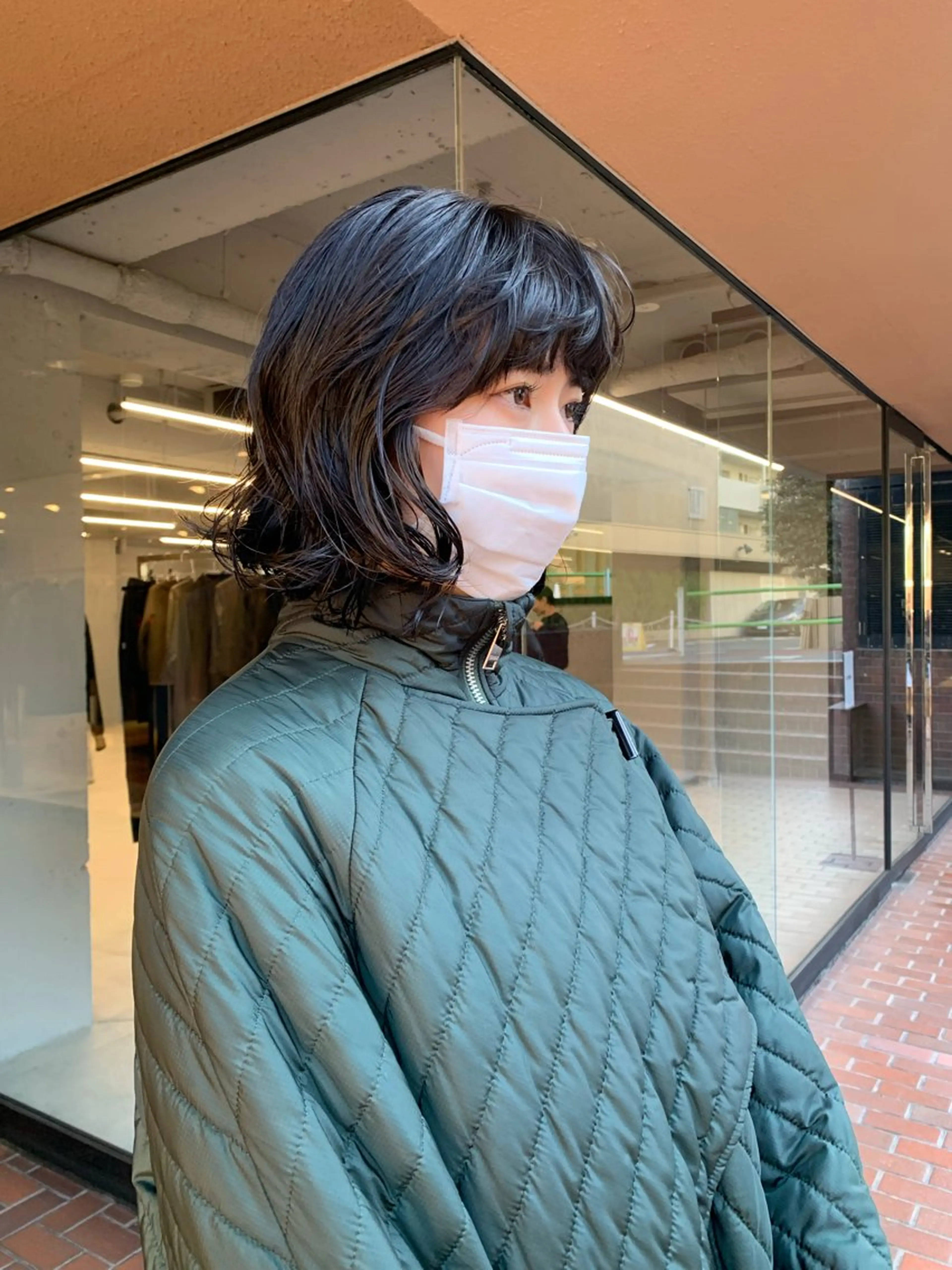 セミロング パーマ ハッシュカット/ MAYAのヘアスタイル