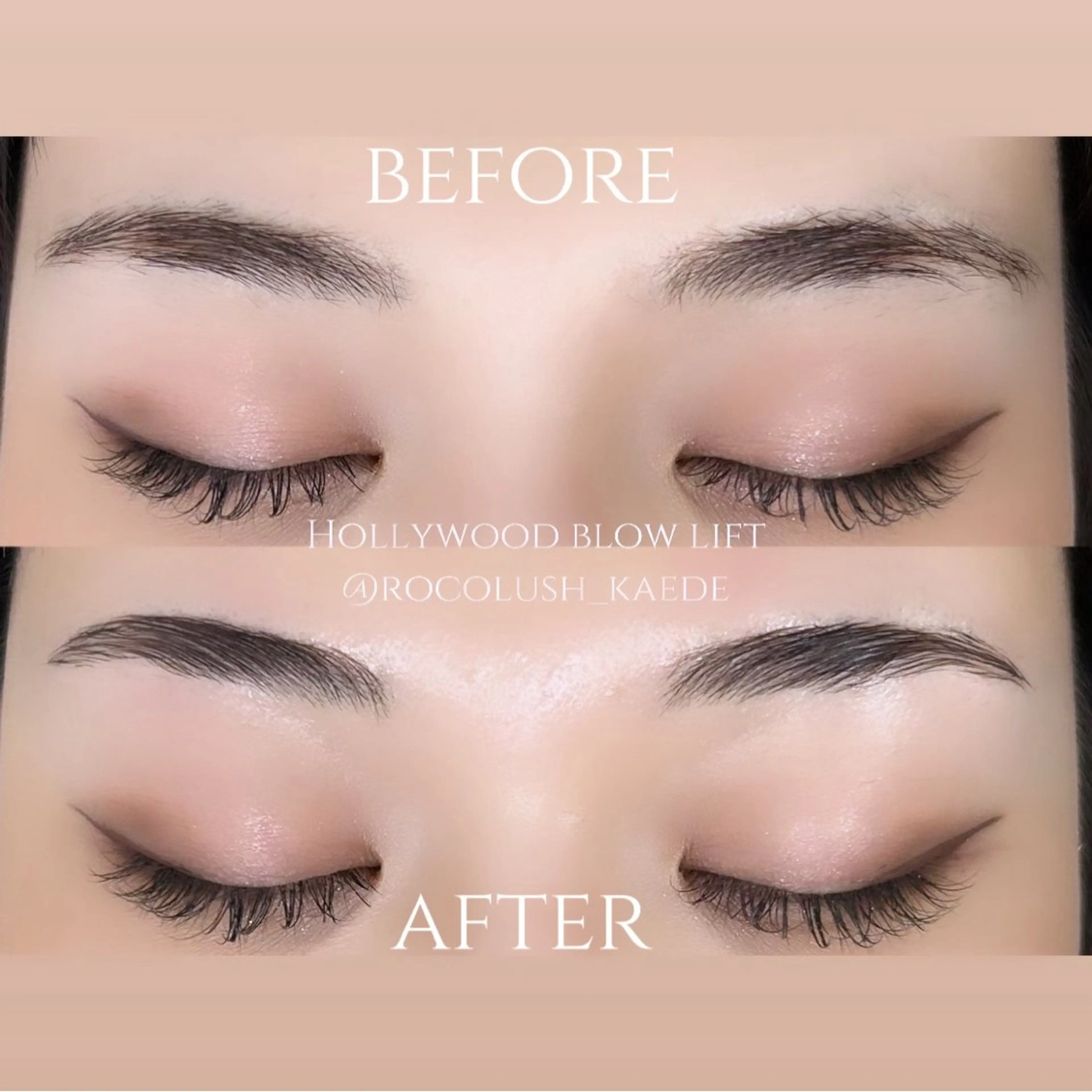 アイブロウ ハリウッドブロウリフト 武田 楓のマツエク・マツパデザイン