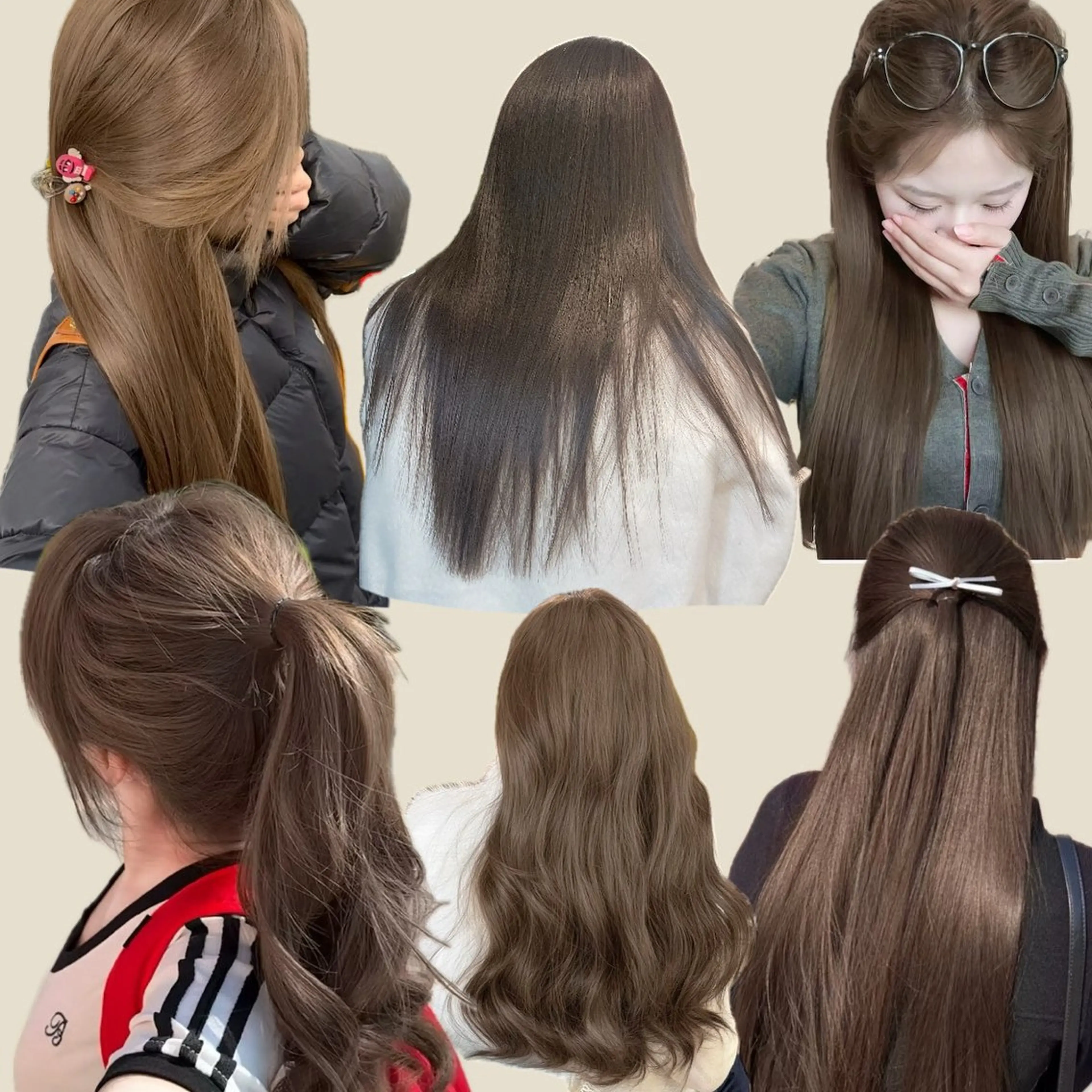 ロング カラー ヘアカラー 韓国🇰🇷透明感 ERIのヘアスタイル