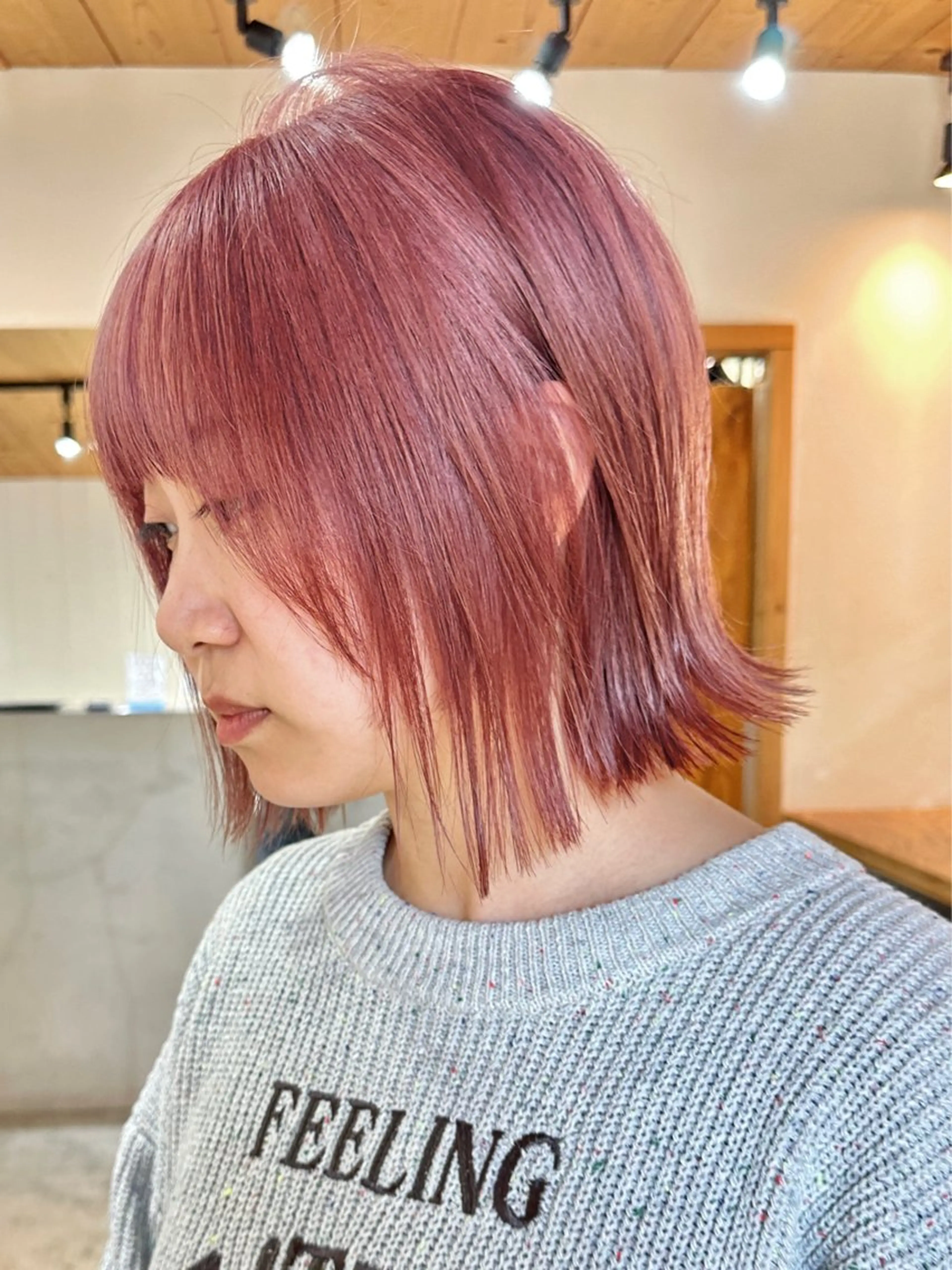 ミディアム カラー カット ヘアカラー トリートメント ブリーチダブルカラー 【koide】のヘアスタイル