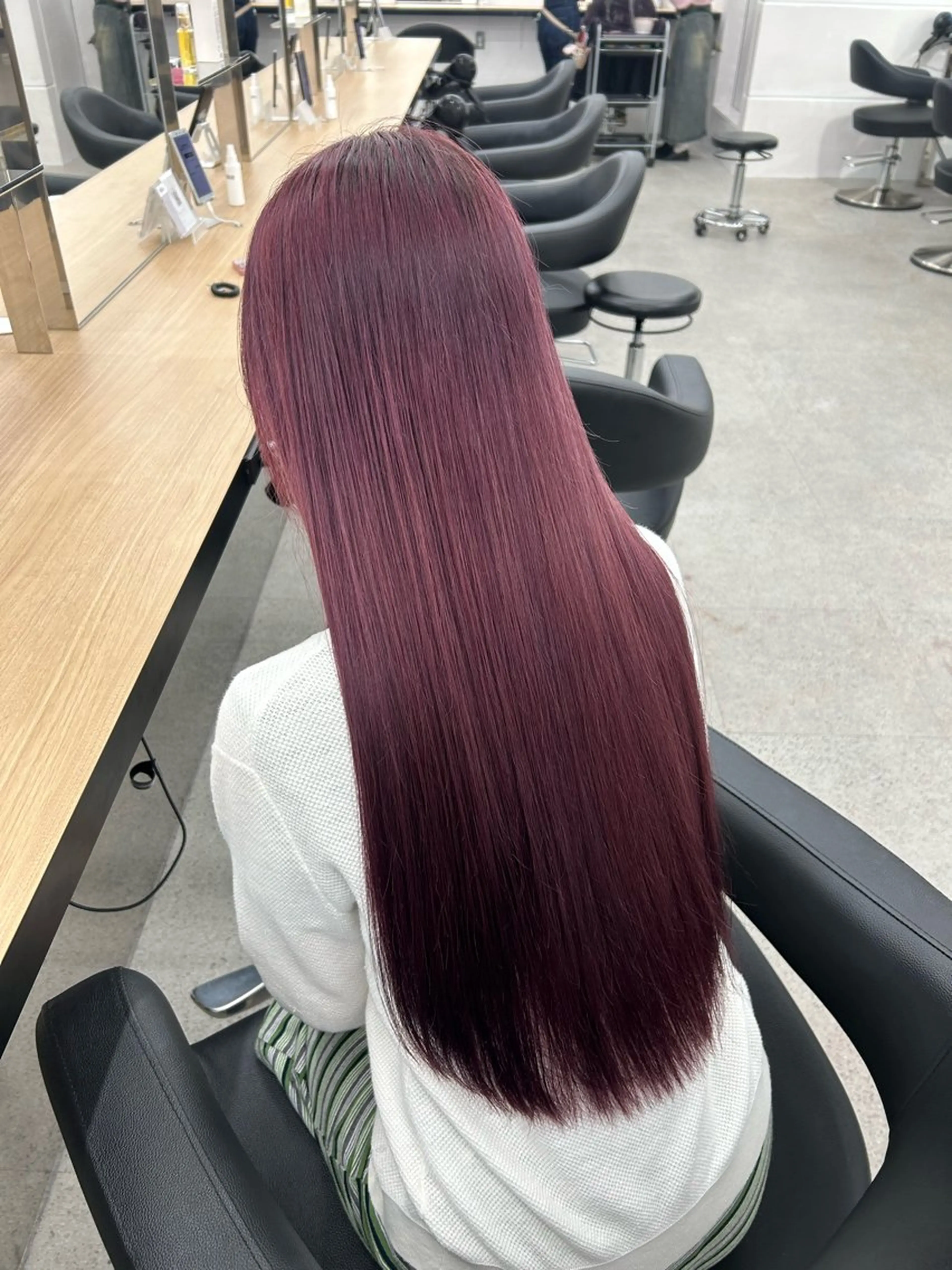 ロング カラー 愛結 暖色カラー🎀🩰のヘアスタイル