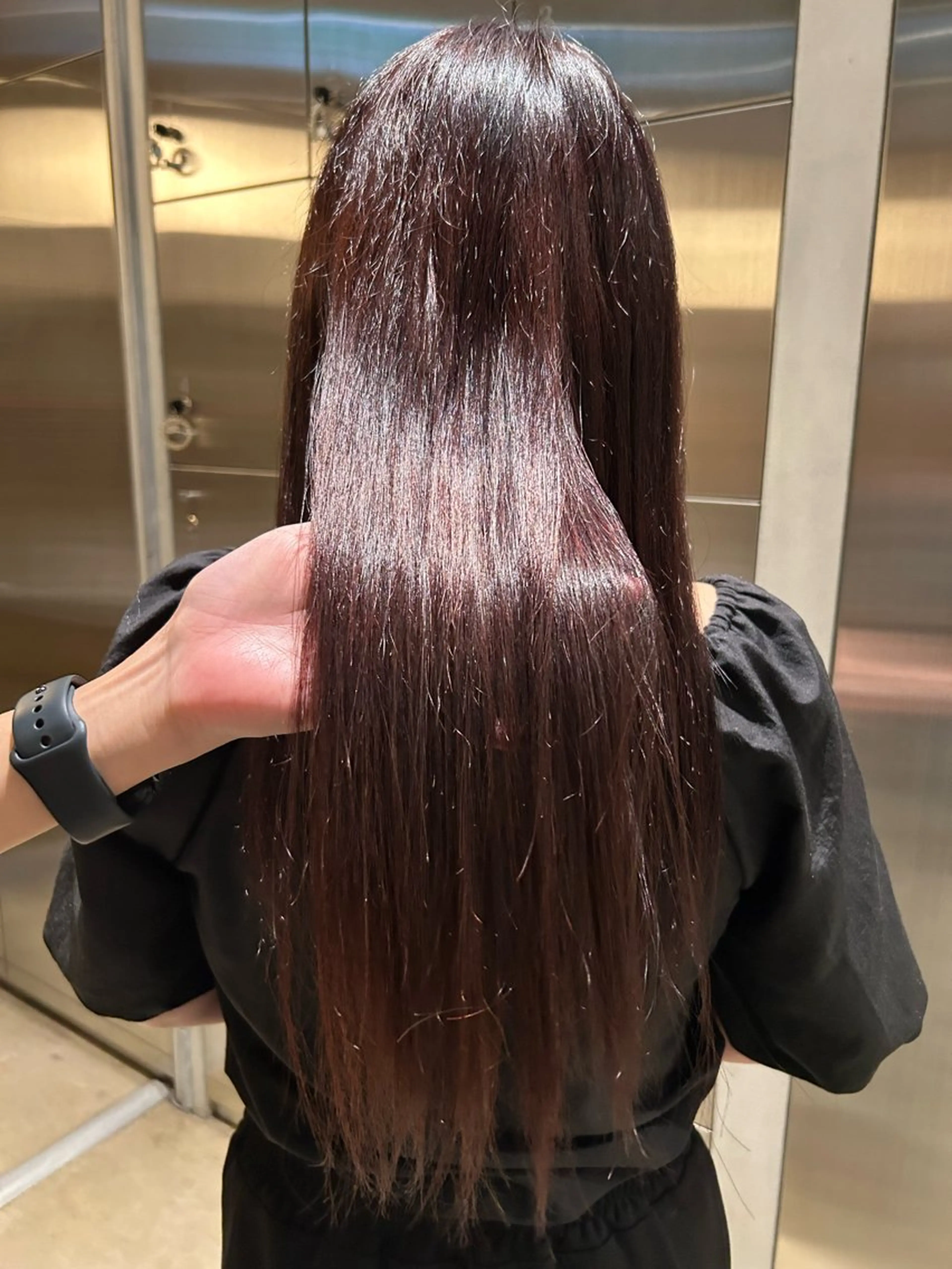 ロング カラー はらだ かなうのヘアスタイル