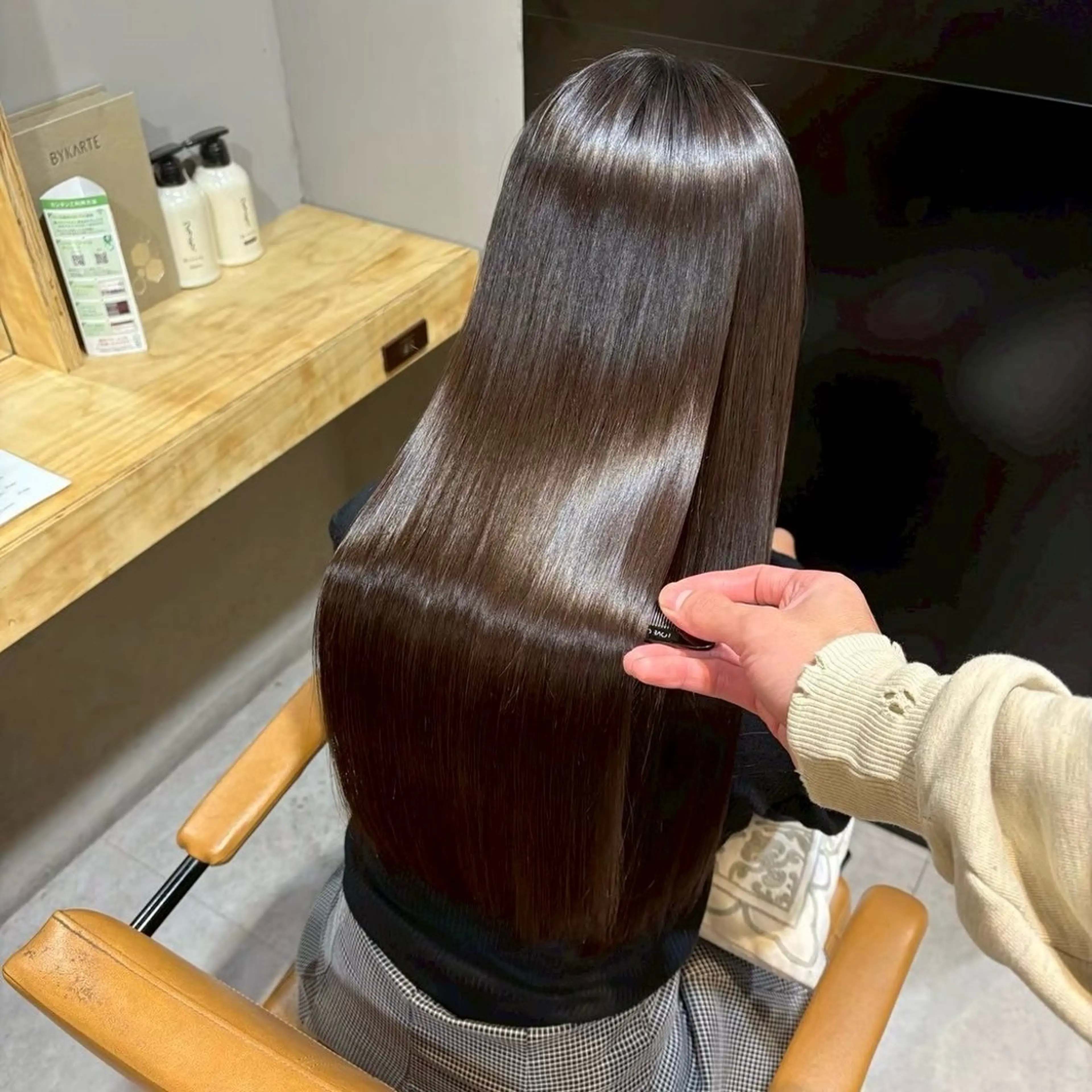 OPEN記念クーポン💎髪質改善ストレート＋ioeオリジナルケア💎縮毛矯正/酸性ストレートの写真