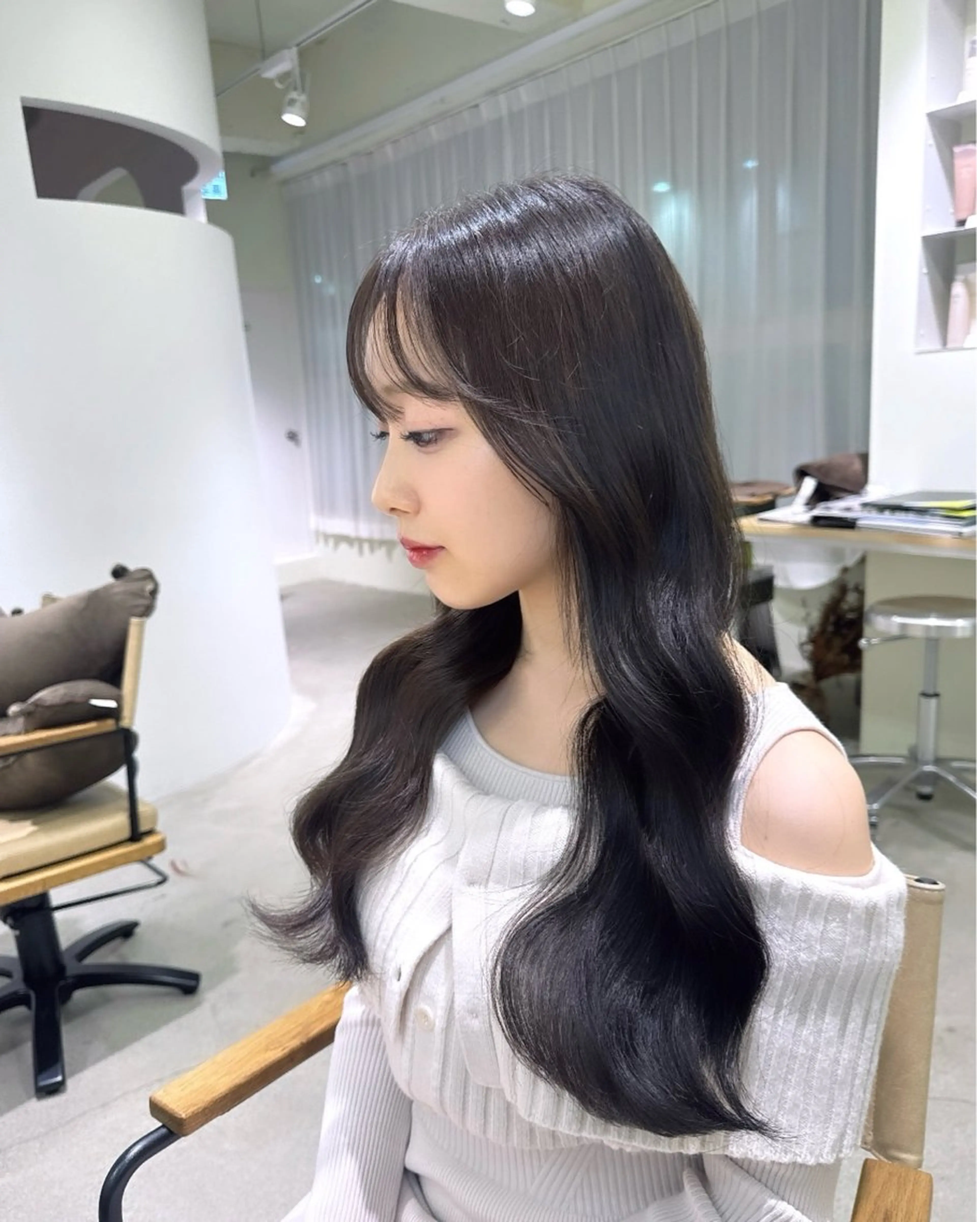 カラー ヘアカラー ulu名古屋栄所属・落合しほ/韓国ヘア/ 髪質改善/縮毛矯正のヘアスタイル