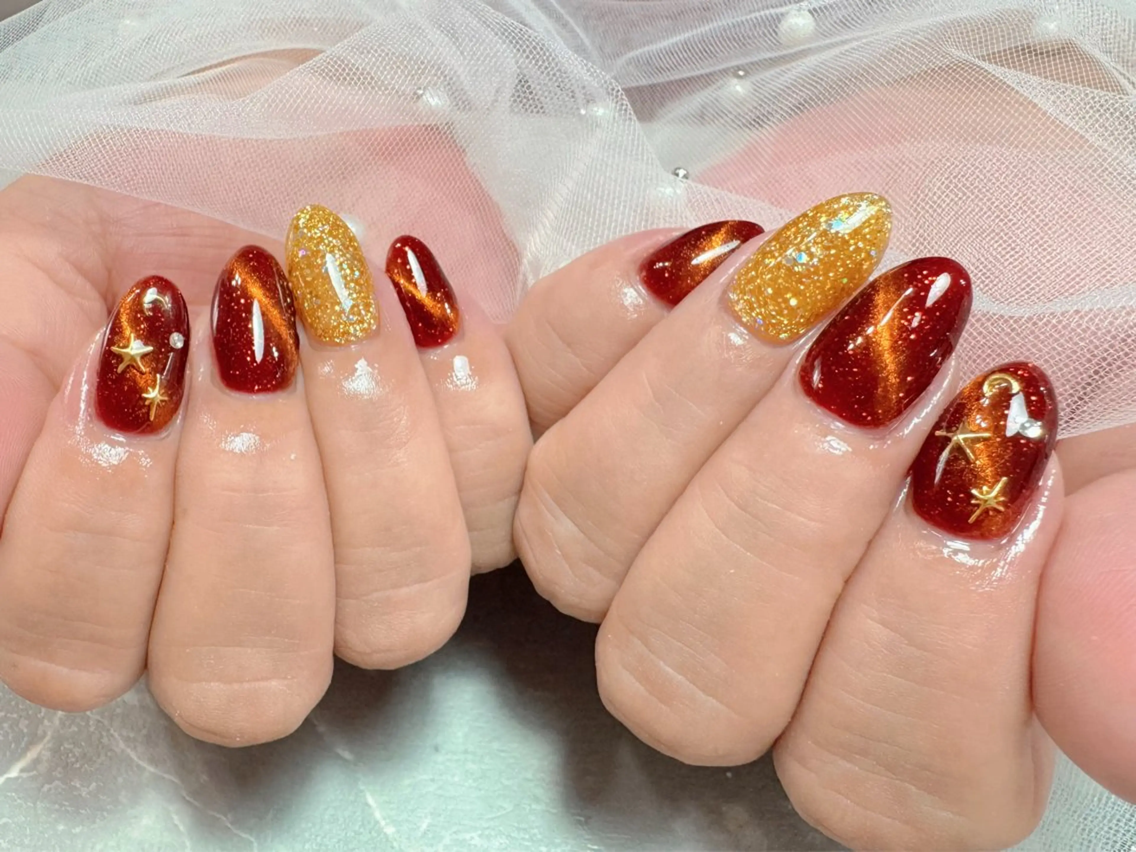 ネイル ハンドネイル マジックミラー所属・マジック ミラーのネイルデザイン