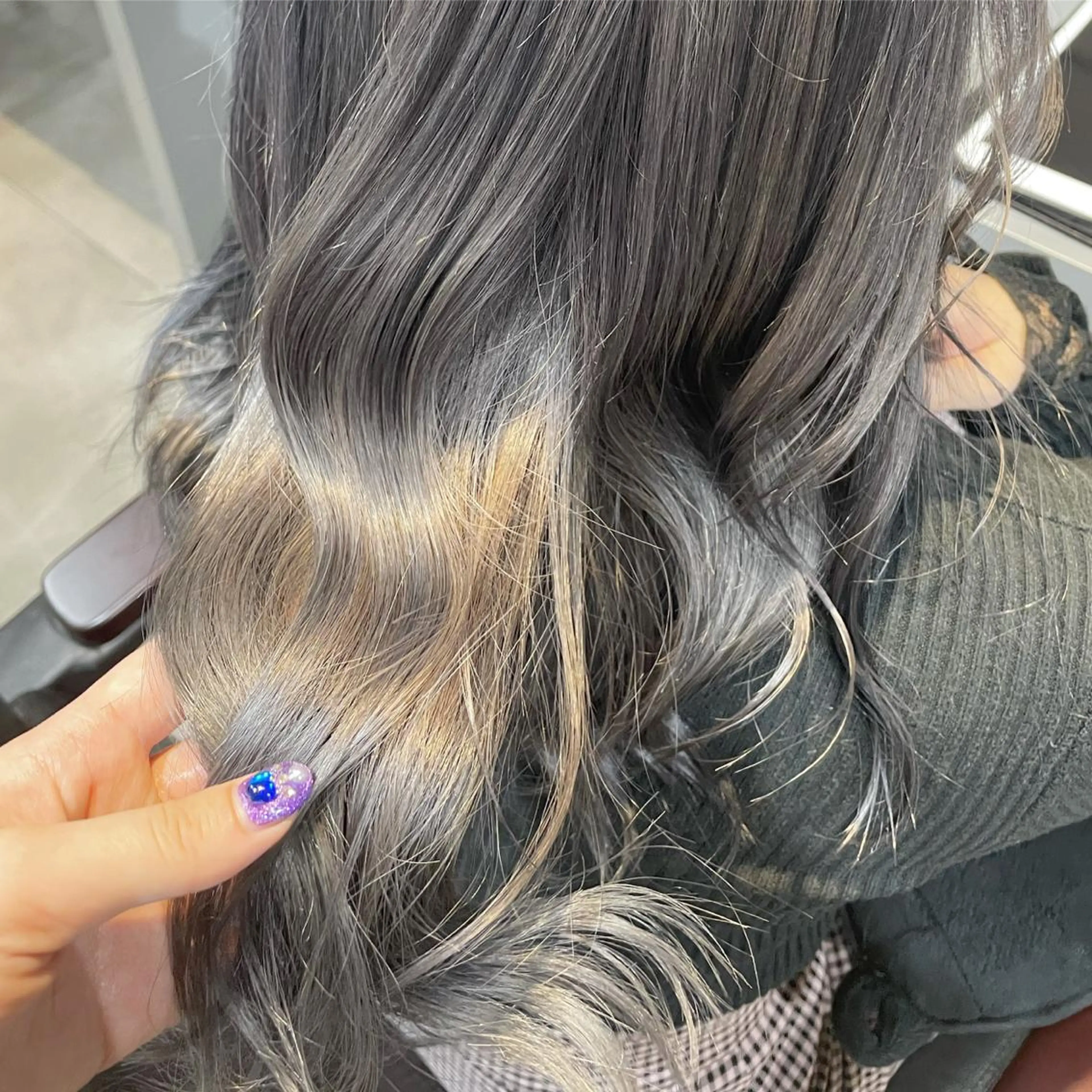 カラー シルバー バイオレットカラー トリートメント オオカワユウキ 🎀newi池袋のヘアスタイル