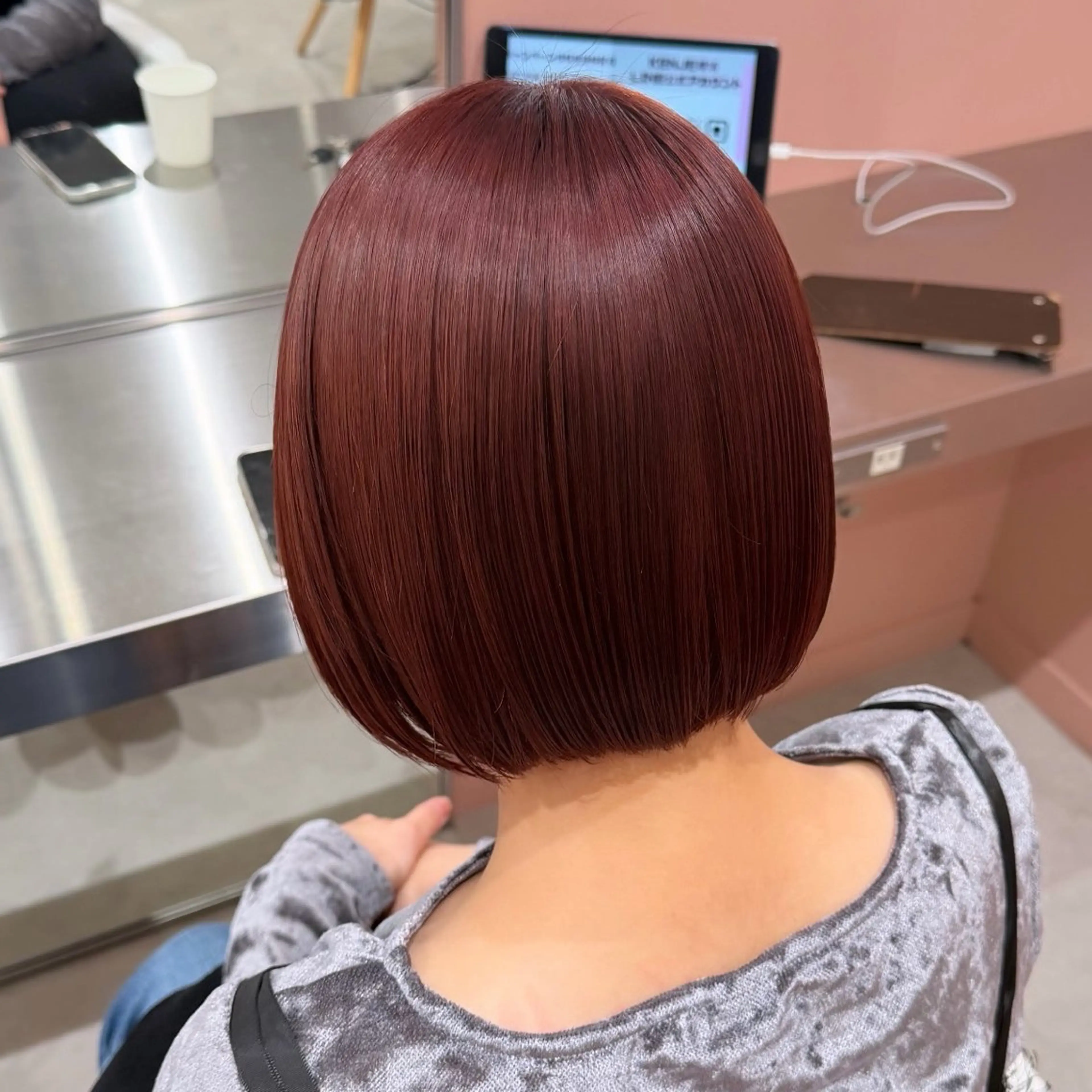 ショート ヘアカラー トリートメント ヘッドスパ ヘアセット 🇰🇷韓国似合わせ カラー🎀✨️AYUのヘアスタイル