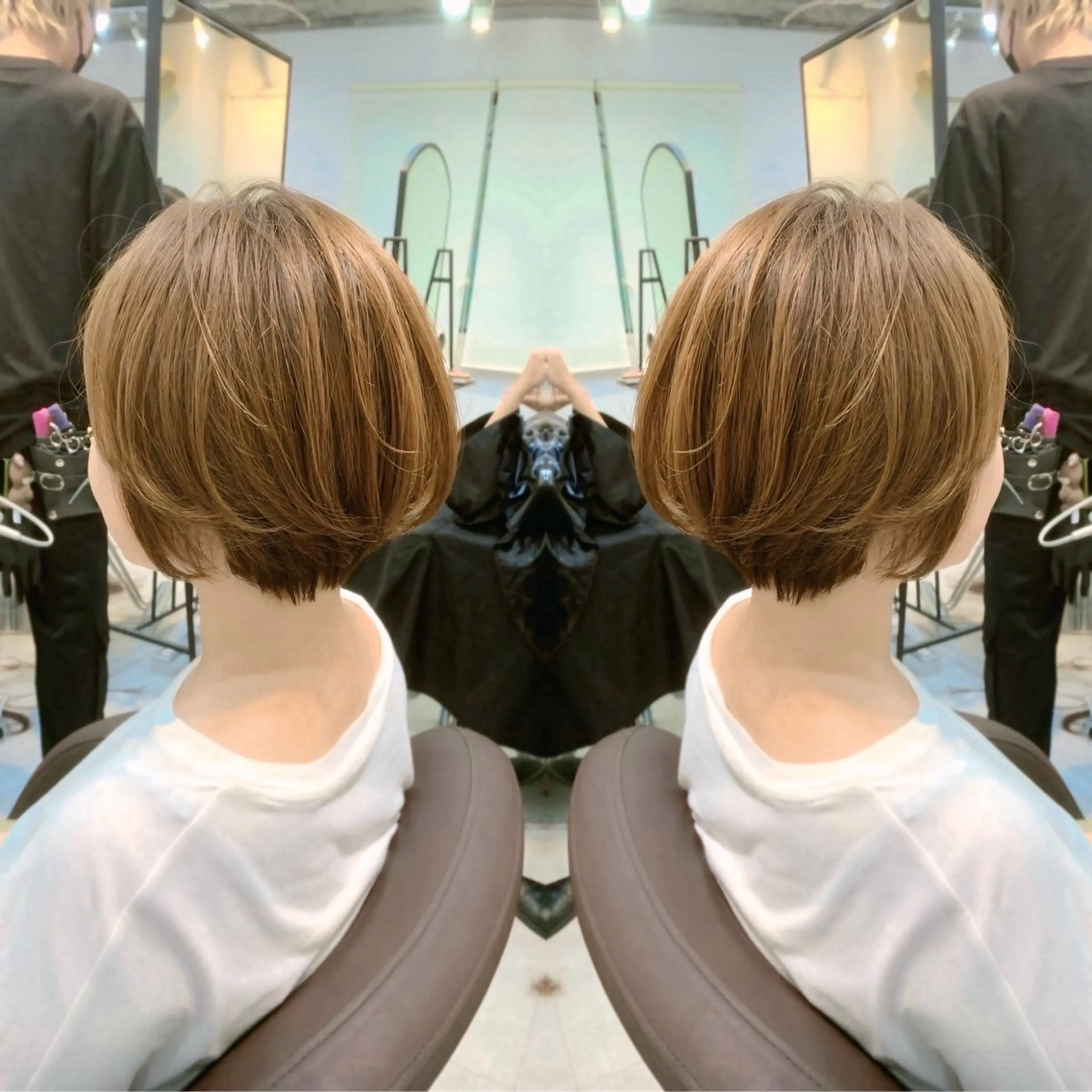 ショート カラー カット ヘアカラー トリートメント 前田 健太のヘアスタイル