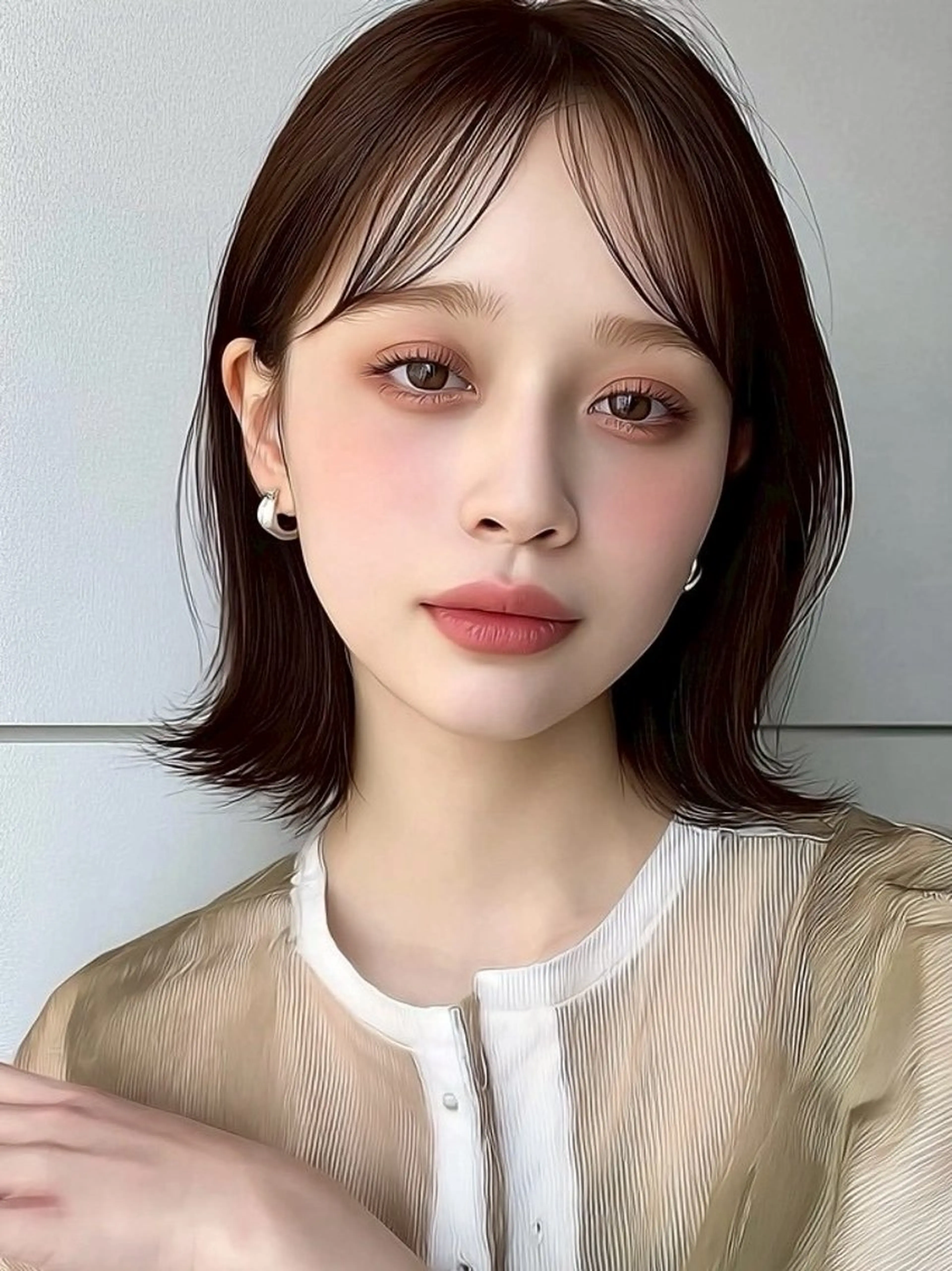 ショート カット ヘアカラー 髪質改善／縮毛矯正 👑水町幸基のヘアスタイル