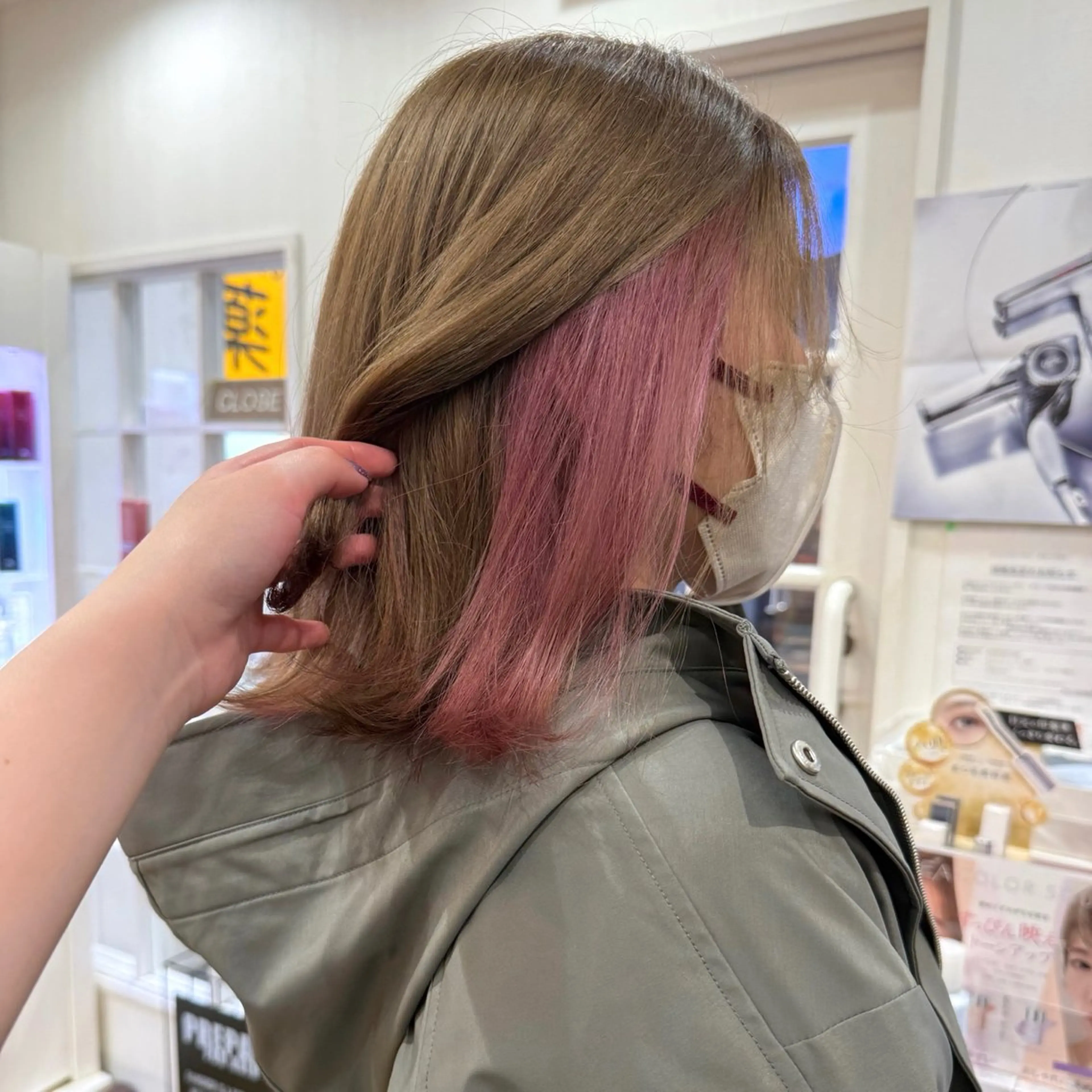 ミディアム カラー ヘアアレンジ インナーカラー ヘアカラー トリートメント 💖メンズモデル 募集/晴香💖のヘアスタイル