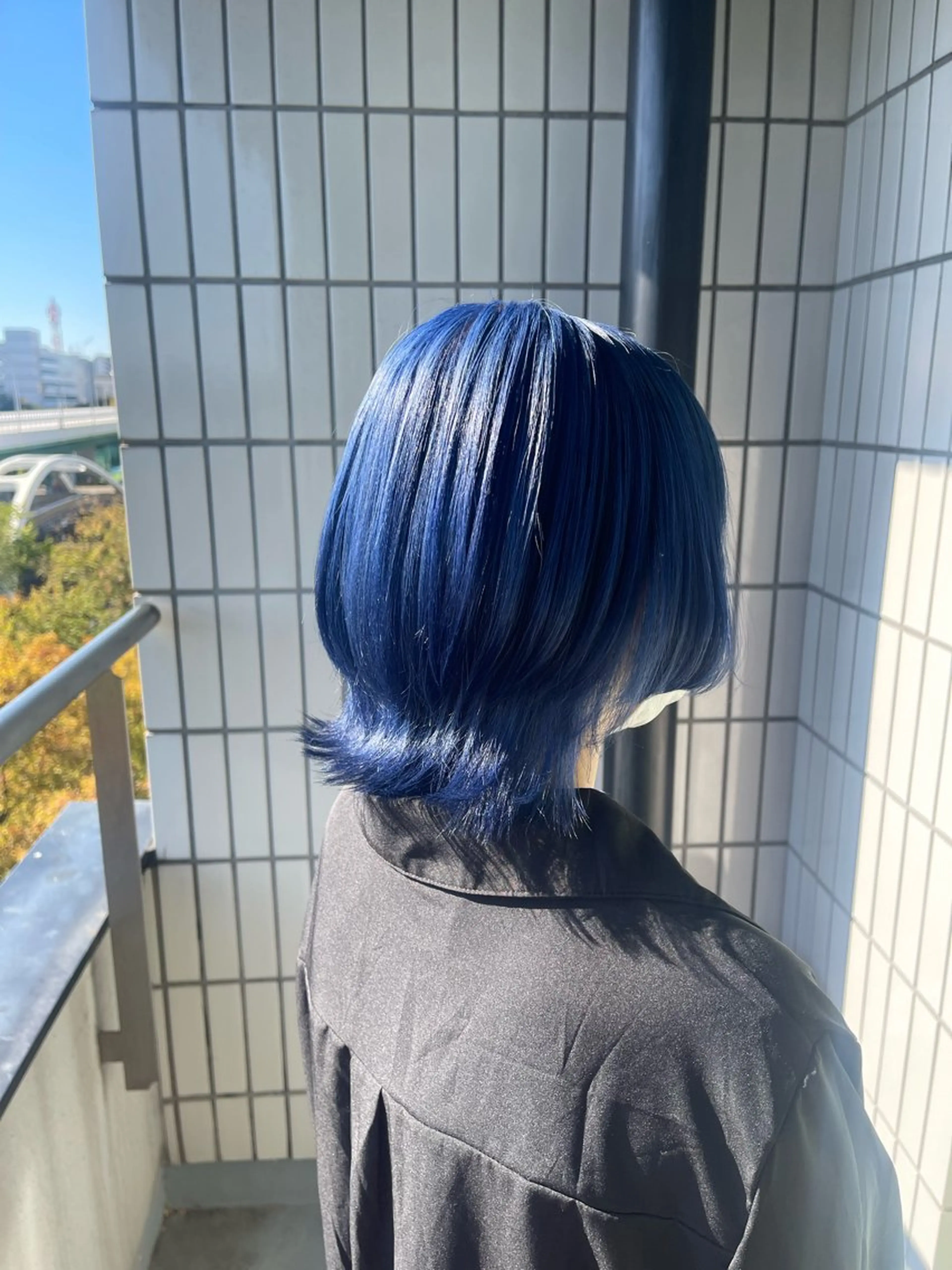 ミディアム カラー ブリーチ ラベンダーカラー シルバー ウルフカット ムラ修正/ ハイトーン💖Riaのヘアスタイル