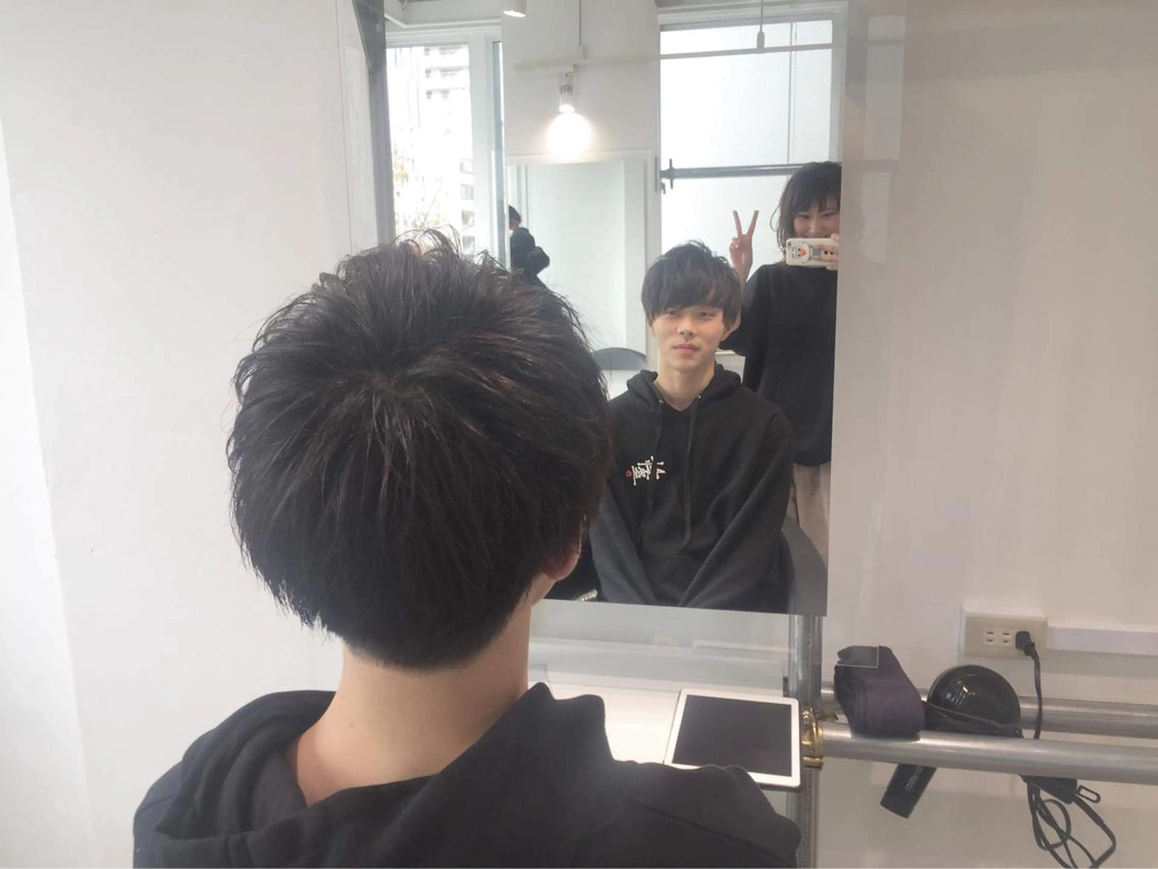 メンズ BABY 艶髪暗髪ヘア💖達人のヘアスタイル