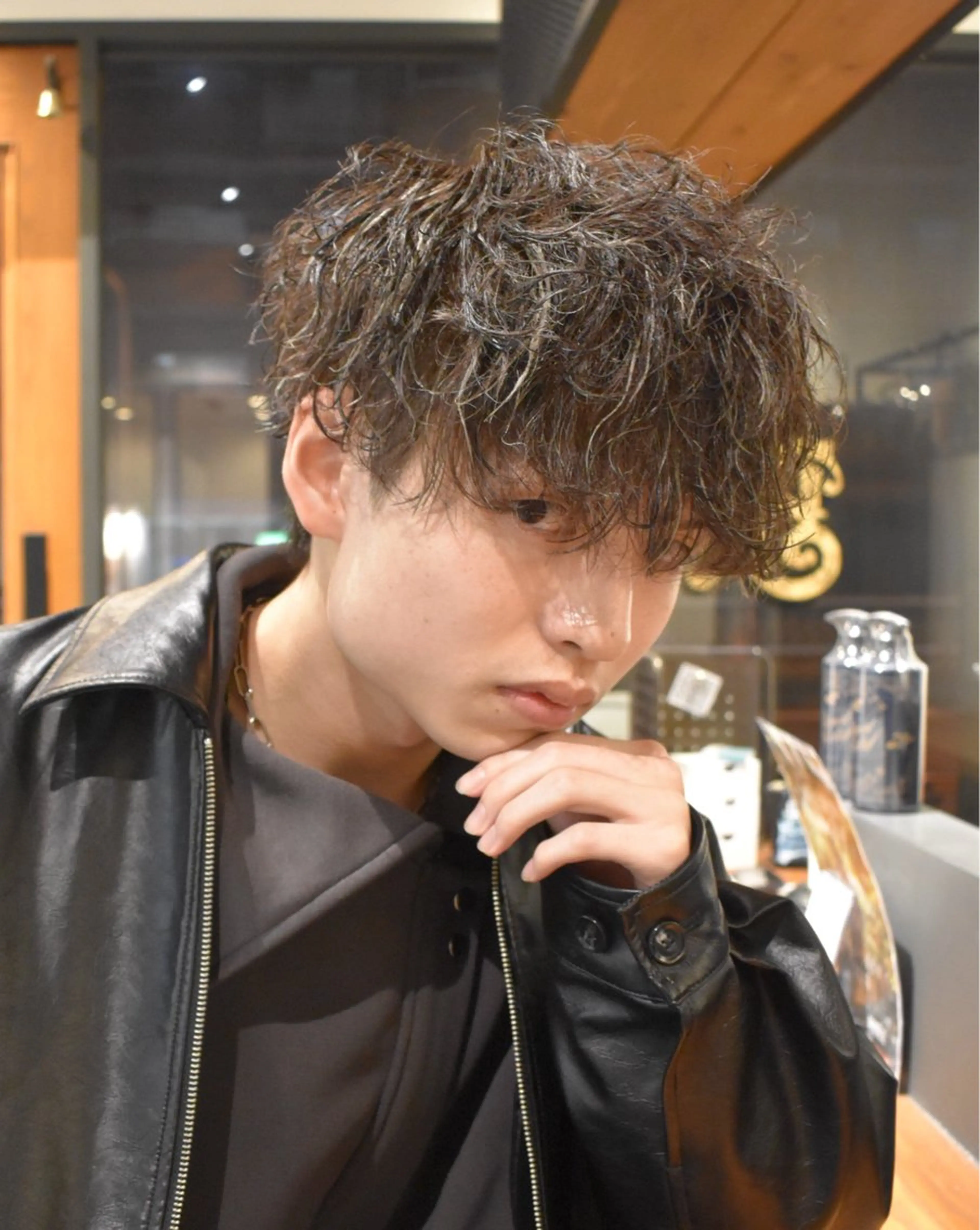メンズカット+波巻きパーマ※シャンプーブロー代込みの写真