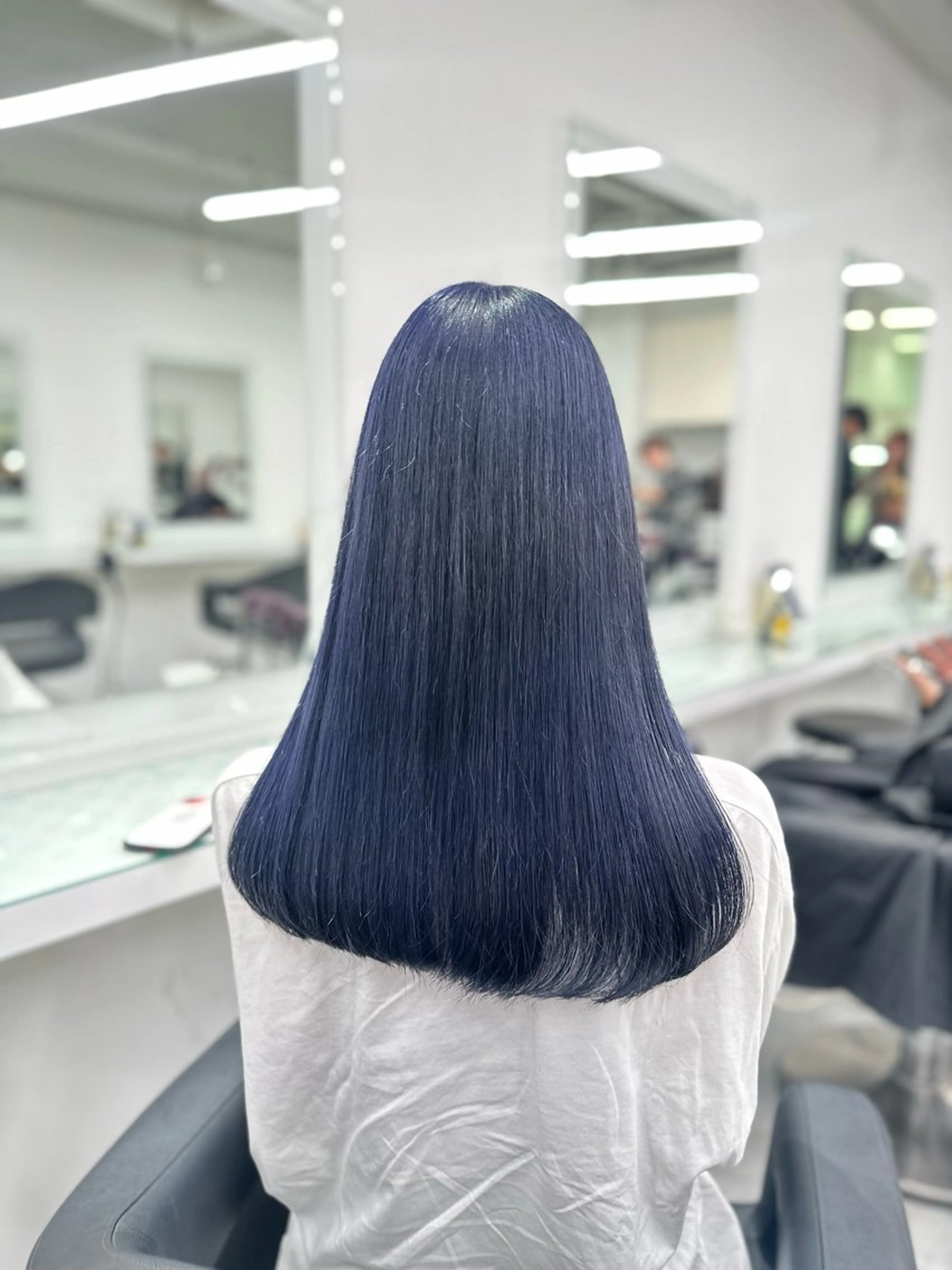 セミロング カラー ヘアカラー トリートメント ヘッドスパ ヘアセット ❄最強かわいいカラー ❄️MINA❄️のヘアスタイル