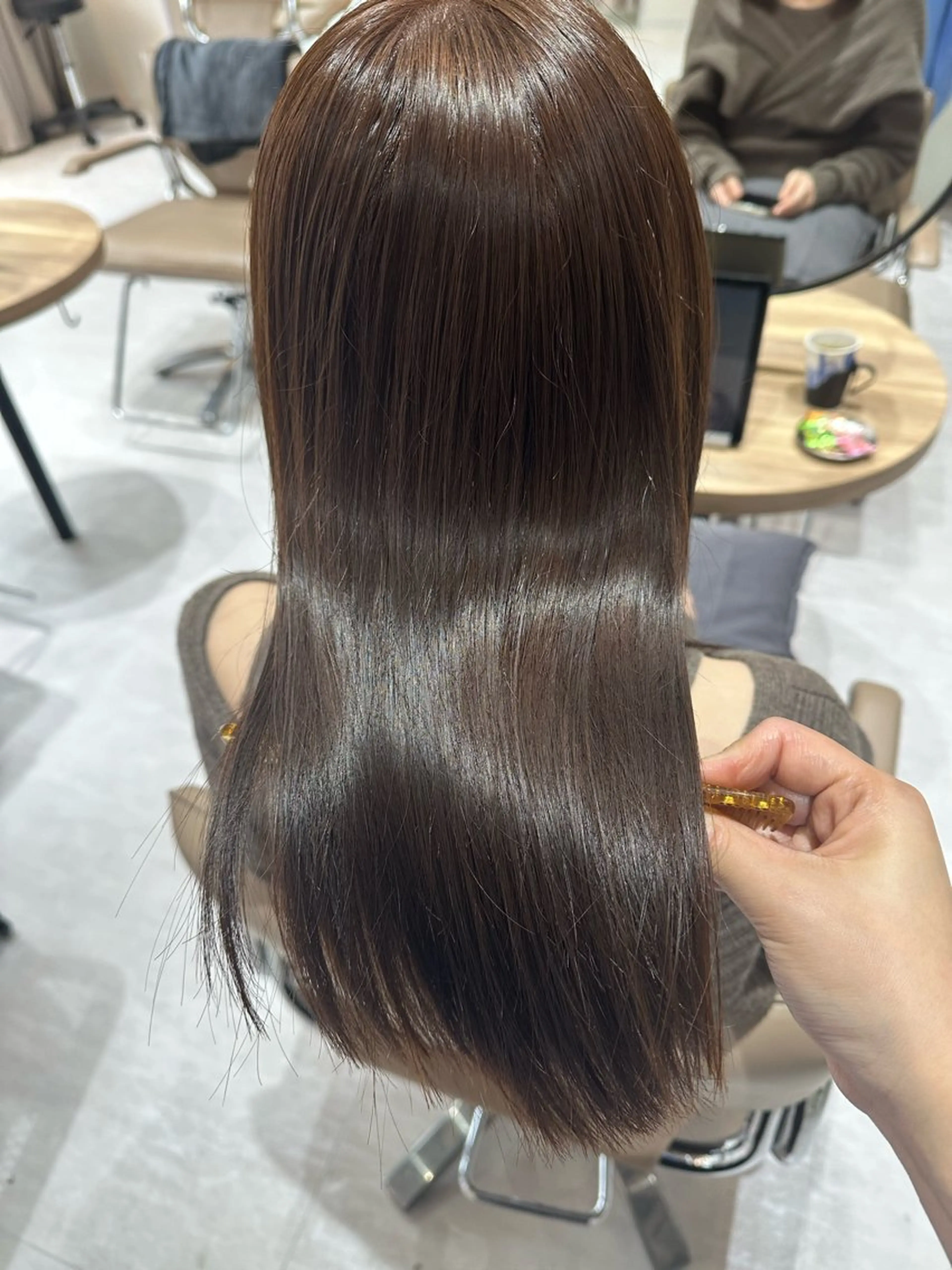 [迷ったらコチラ]髪質改善トリートメント+髪質改善inケアカラー+カットの写真