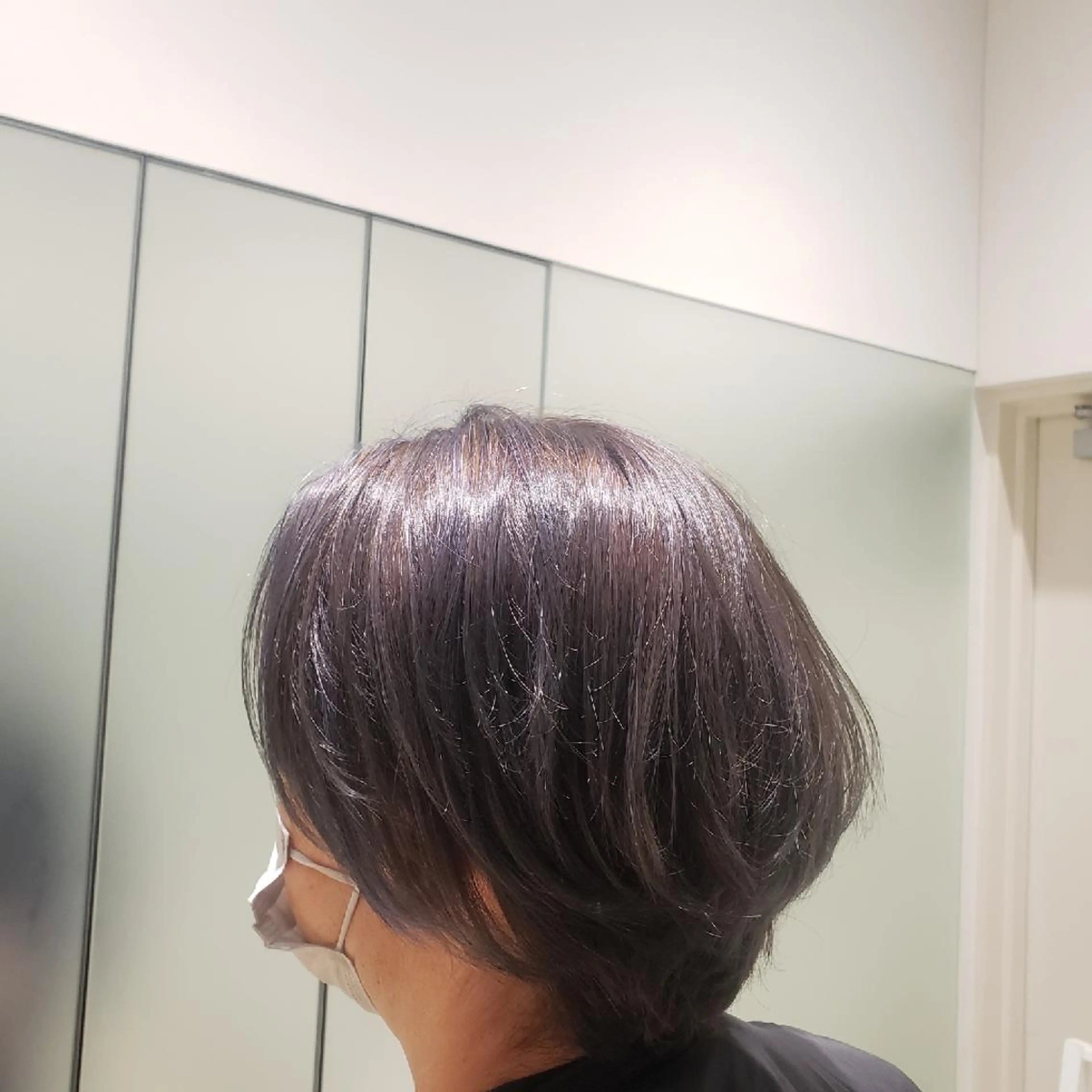 メンズ カラー アッシュ バイオレットカラー バイオレットアッシュ JEAN CLAUDE BIGUINE 横浜ベイクォーター店所属・Koharu 髪質改善カラーのヘアスタイル