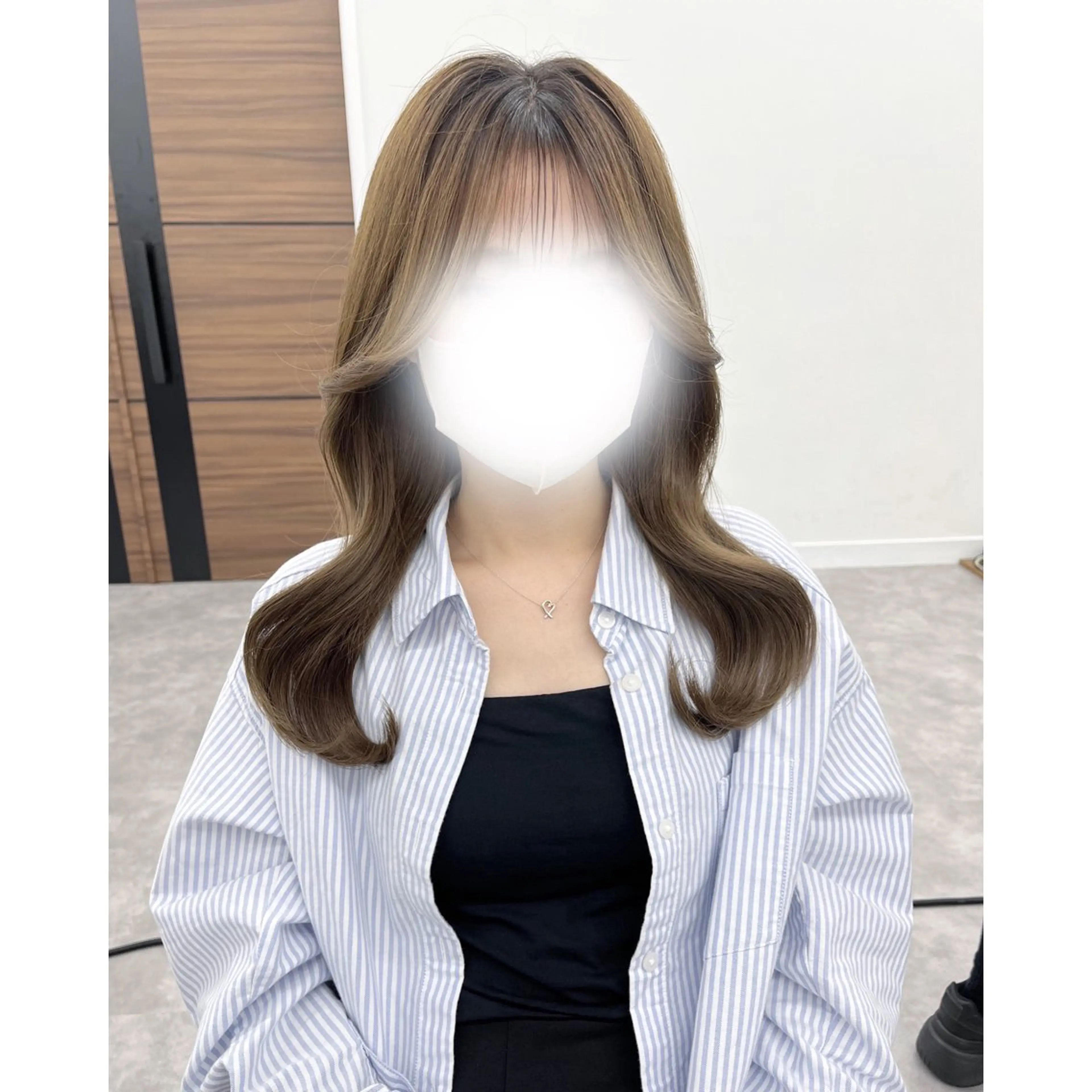 ロング カラー ヘアアレンジ ヘアセット 韓国ヘア 🎀中川綾乃🎀のヘアスタイル