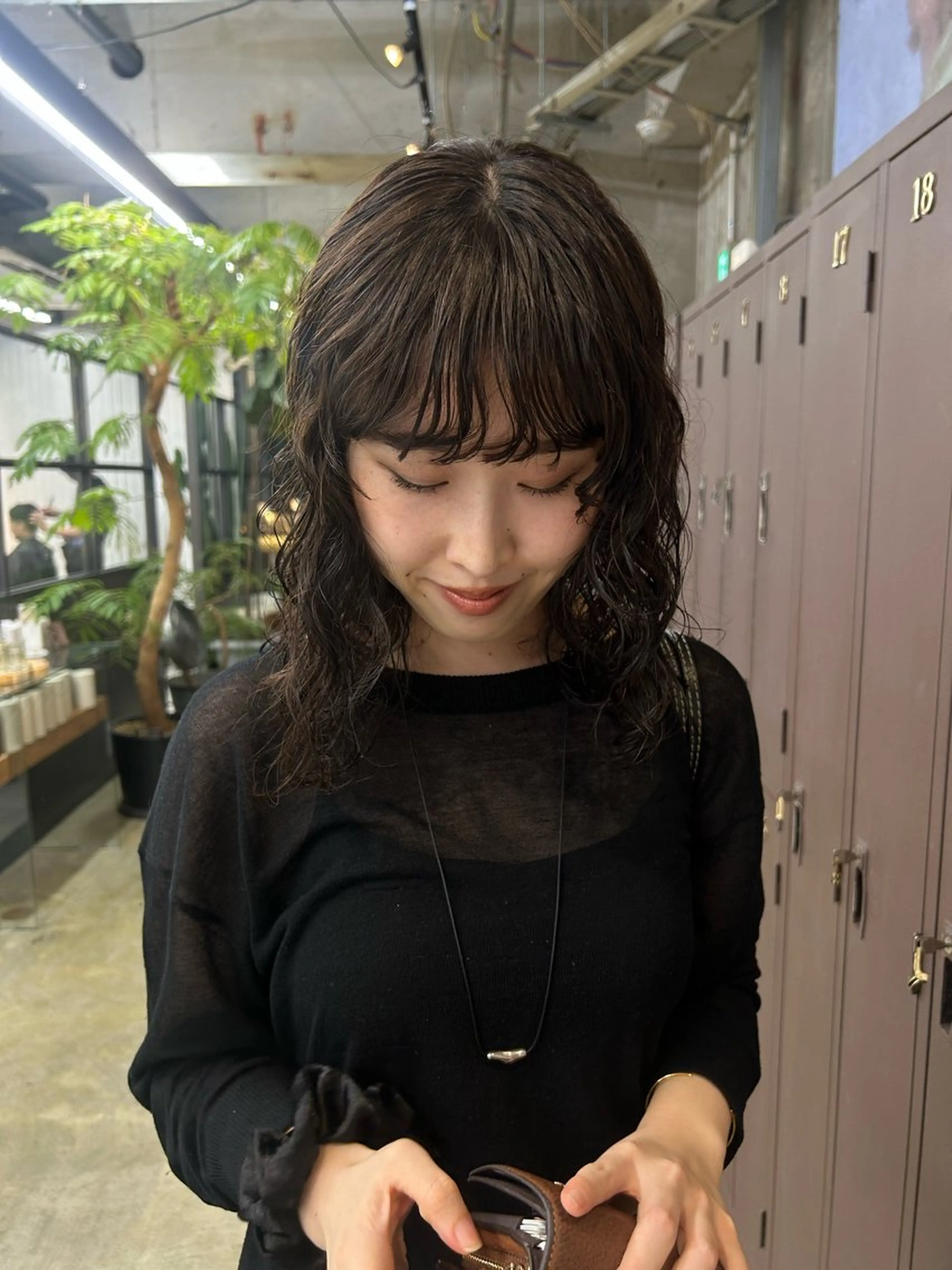 セミロング カット ヘアカラー パーマ 伊藤ほのか /パーマ/ショートのヘアスタイル