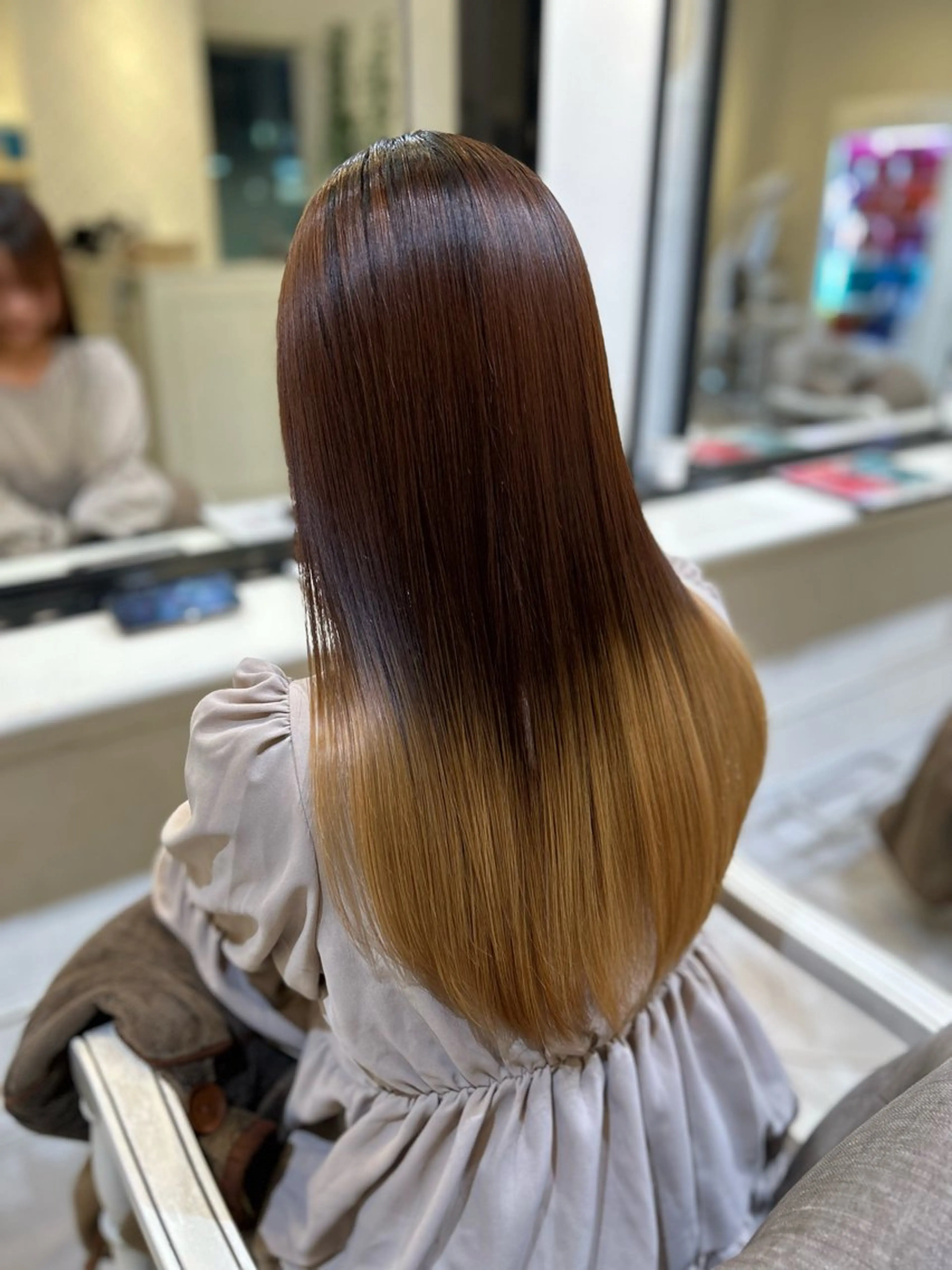 ロング 岡 龍太郎のヘアスタイル