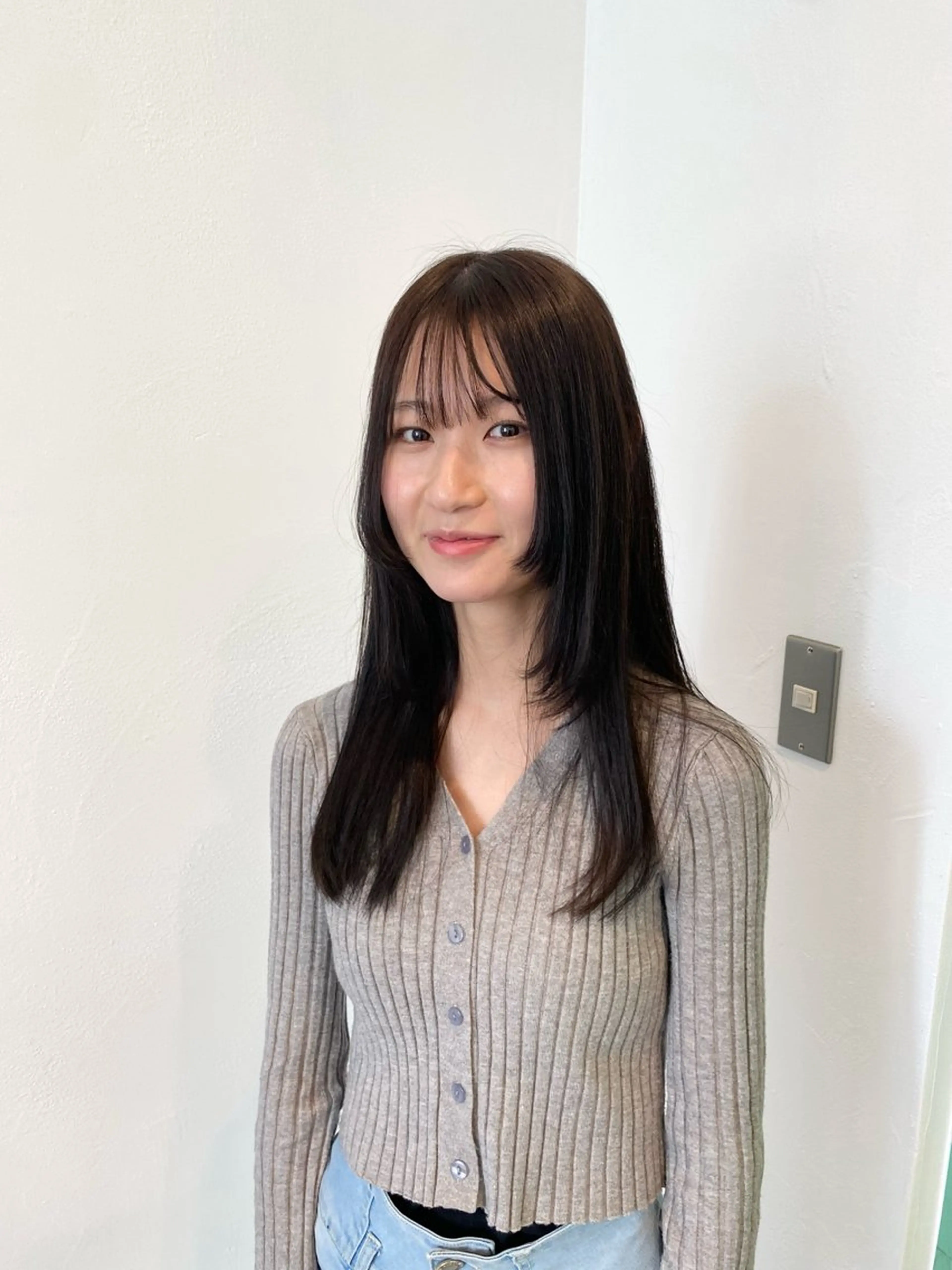 ロング カラー ブラウンカラー オリーブブラウン 卒業式のヘアスタイル レイヤーカット GO TODAY神戸三宮所属・あ きのヘアスタイル