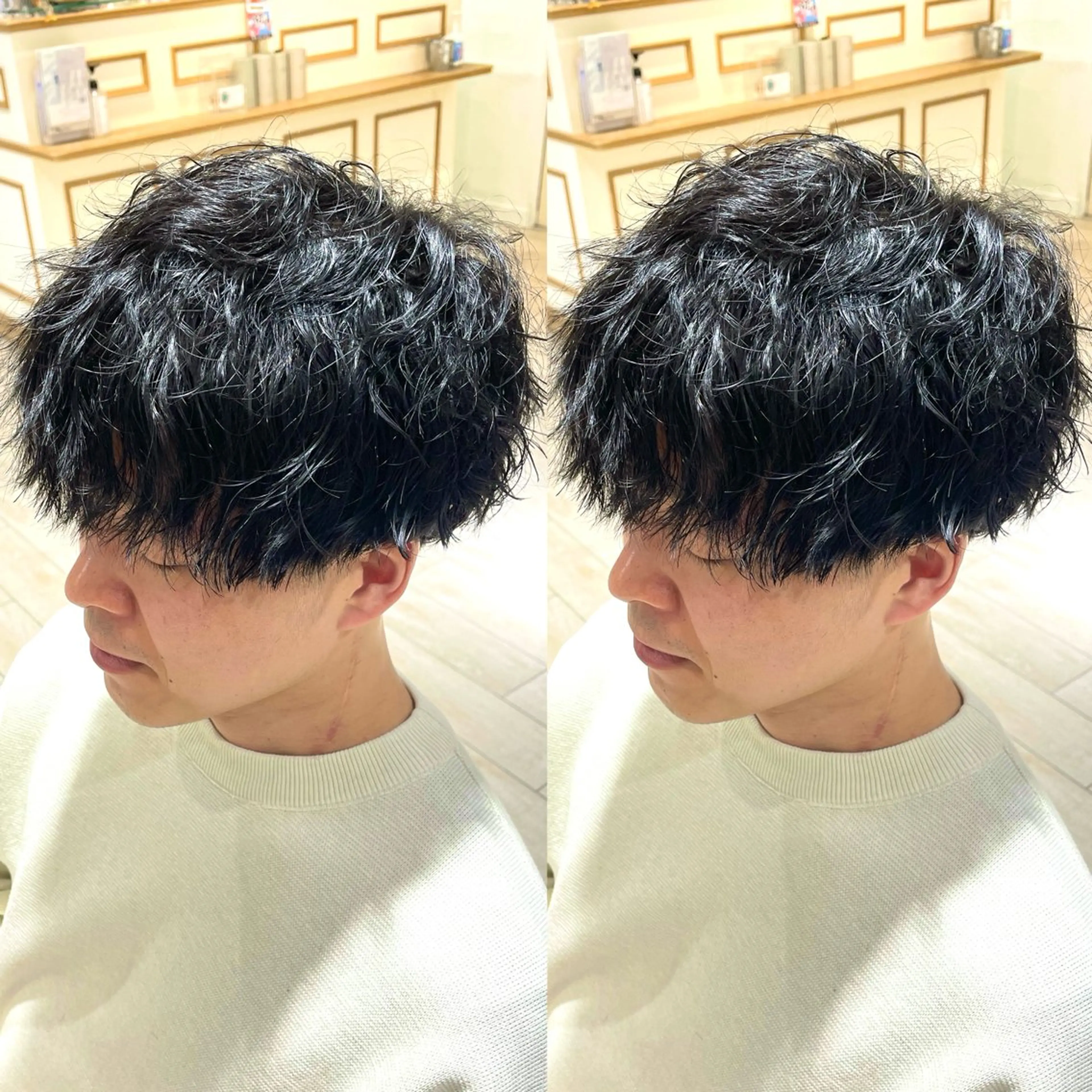 パーマ メンズ カット ヘアカラー くすみカラー/艶髪 ⛓️mariのヘアスタイル